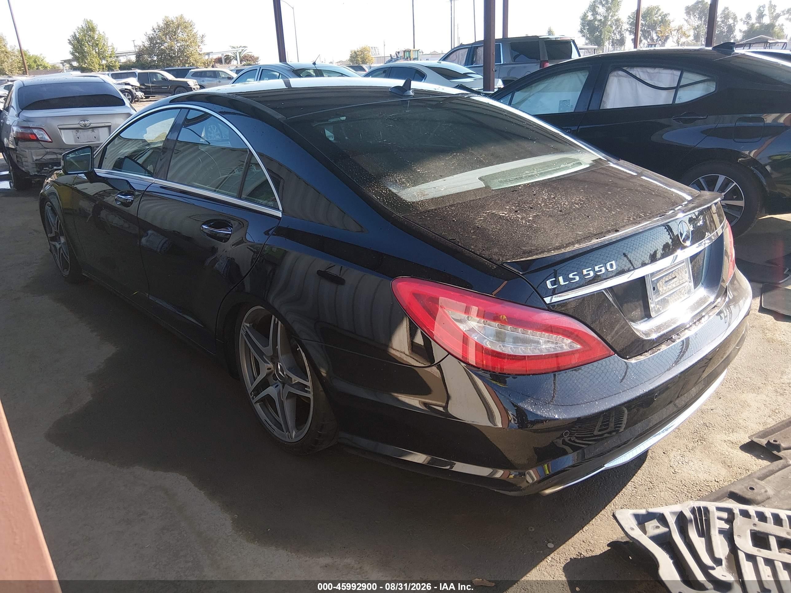 2013 Mercedes-benz Cls 550 Black vin: WDDLJ7DBXDA079004