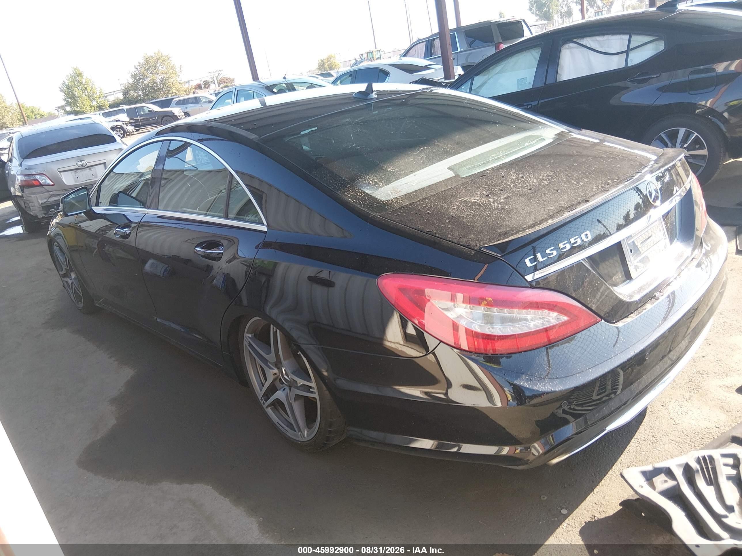 2013 Mercedes-benz Cls 550 Black vin: WDDLJ7DBXDA079004