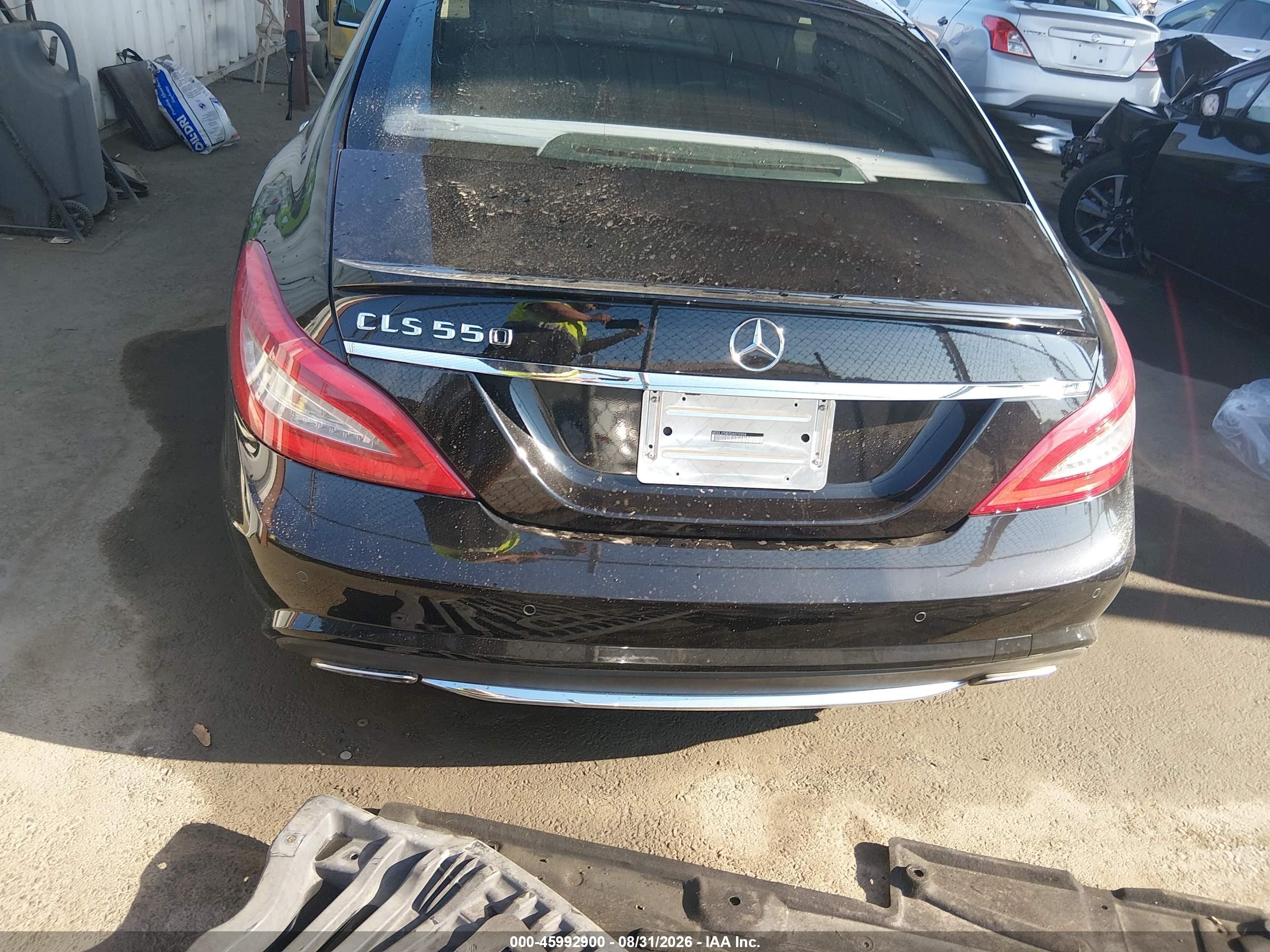 2013 Mercedes-benz Cls 550 Black vin: WDDLJ7DBXDA079004