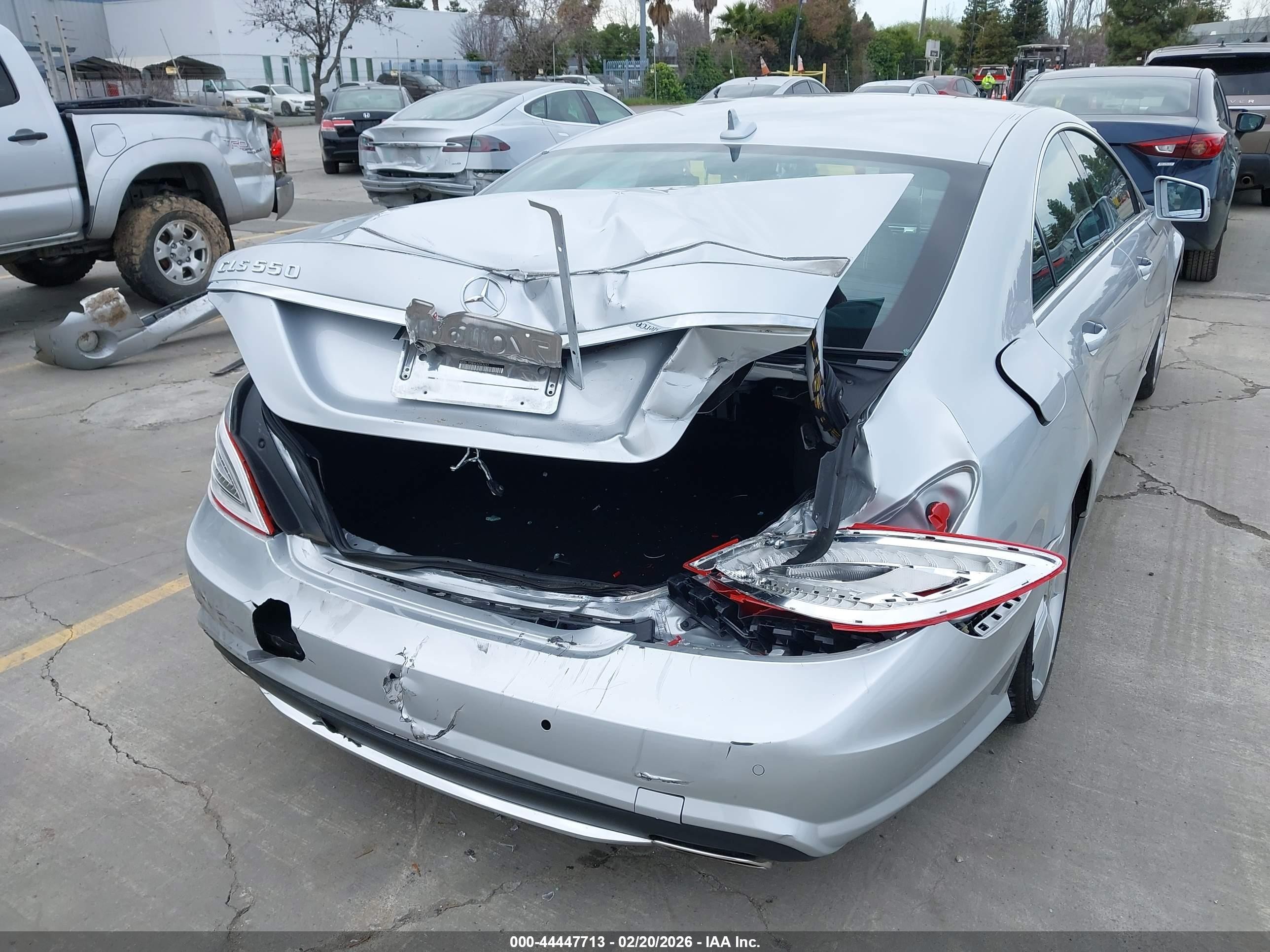 2014 Mercedes-benz Cls 550   Silver vin: WDDLJ7DBXEA093227