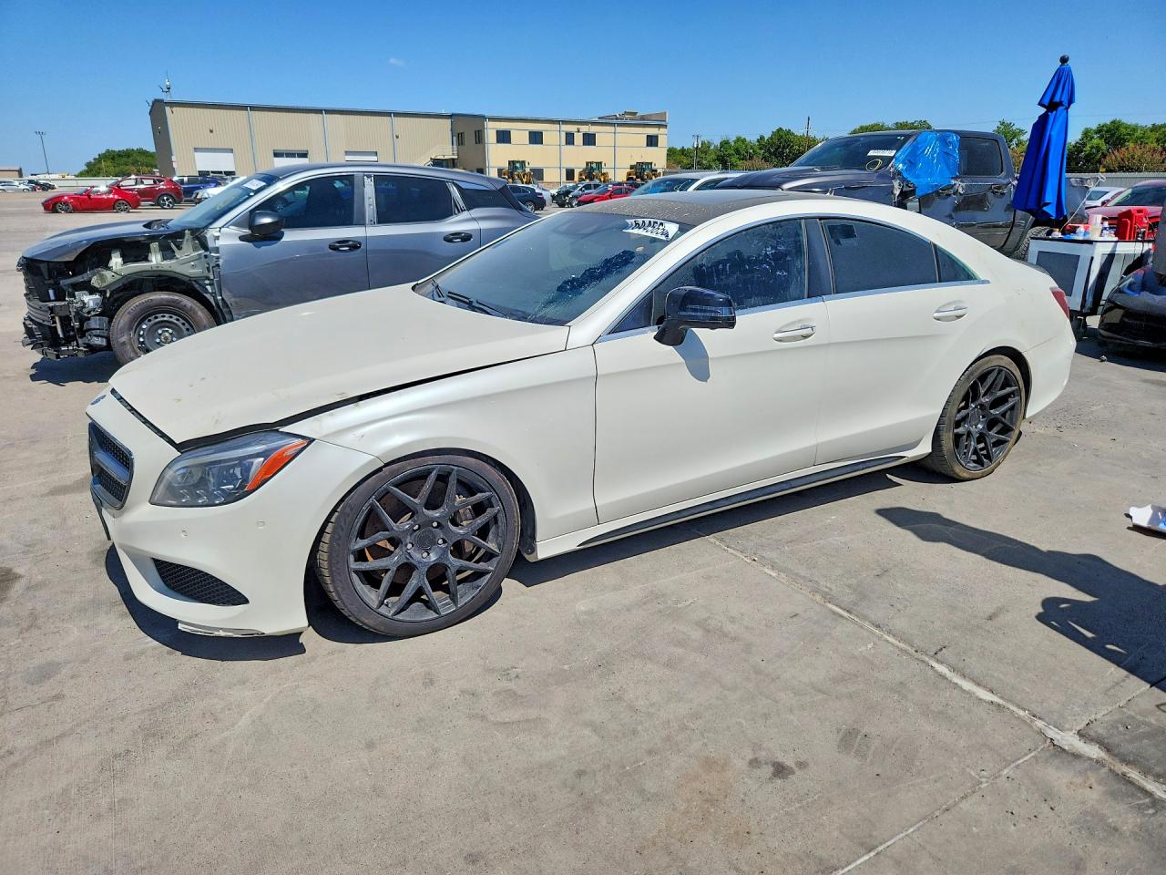2015 Mercedes-benz Cls 550 White vin: WDDLJ7DBXFA149023