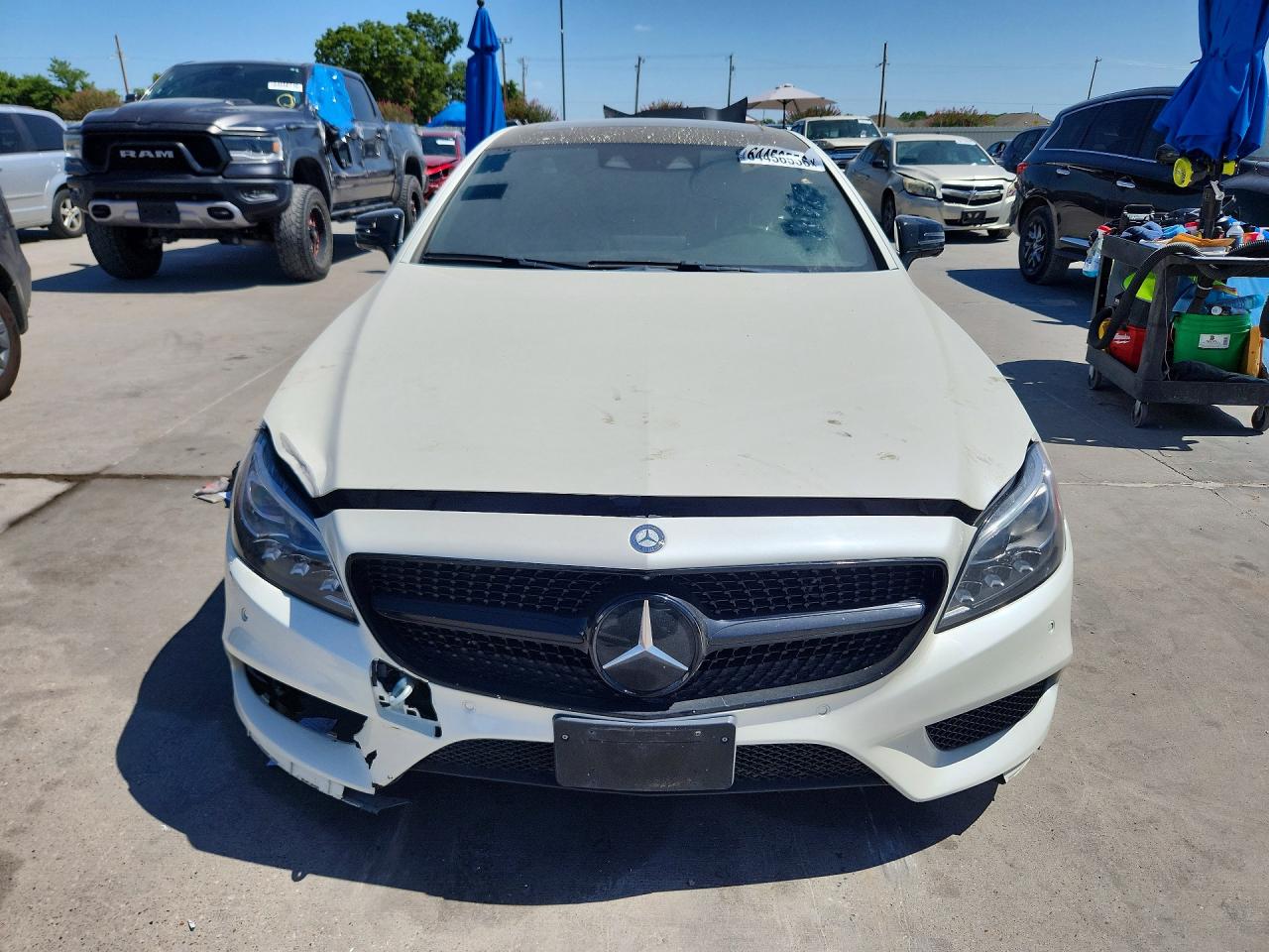 2015 Mercedes-benz Cls 550 White vin: WDDLJ7DBXFA149023