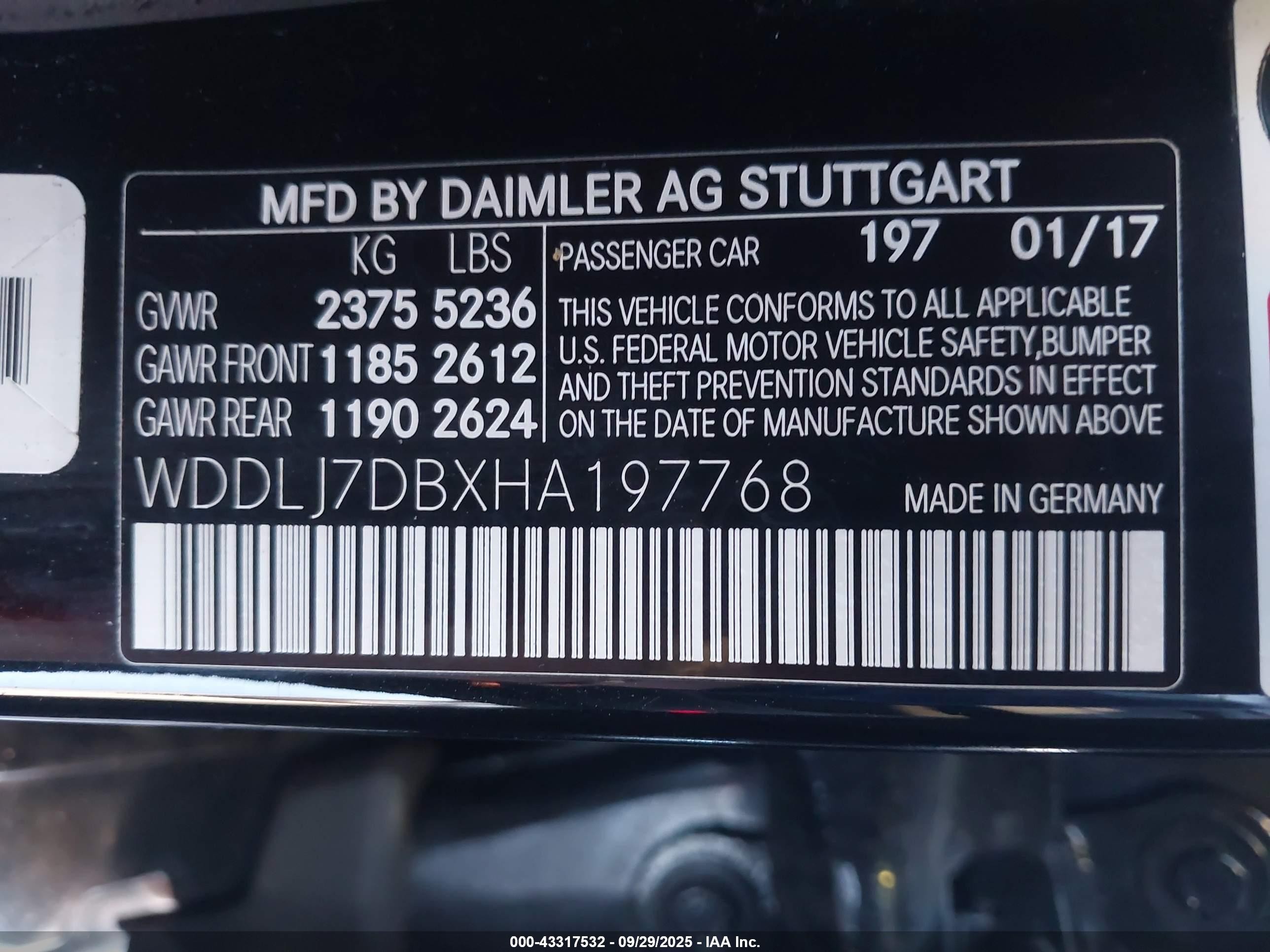 2017 Mercedes-benz Cls 550   Black vin: WDDLJ7DBXHA197768