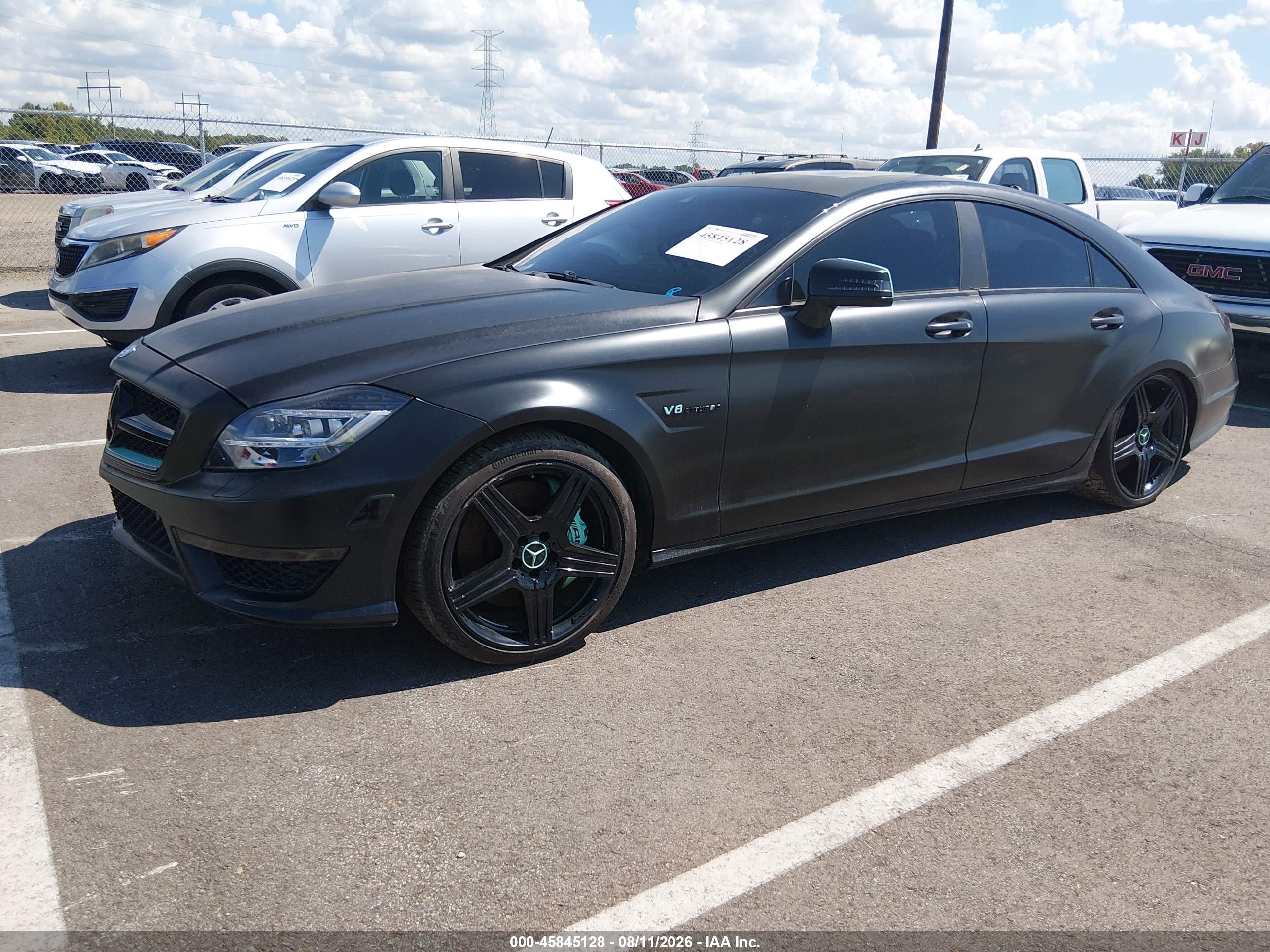 2012 Mercedes-benz Cls 63 Amg   Black vin: WDDLJ7EB2CA040856