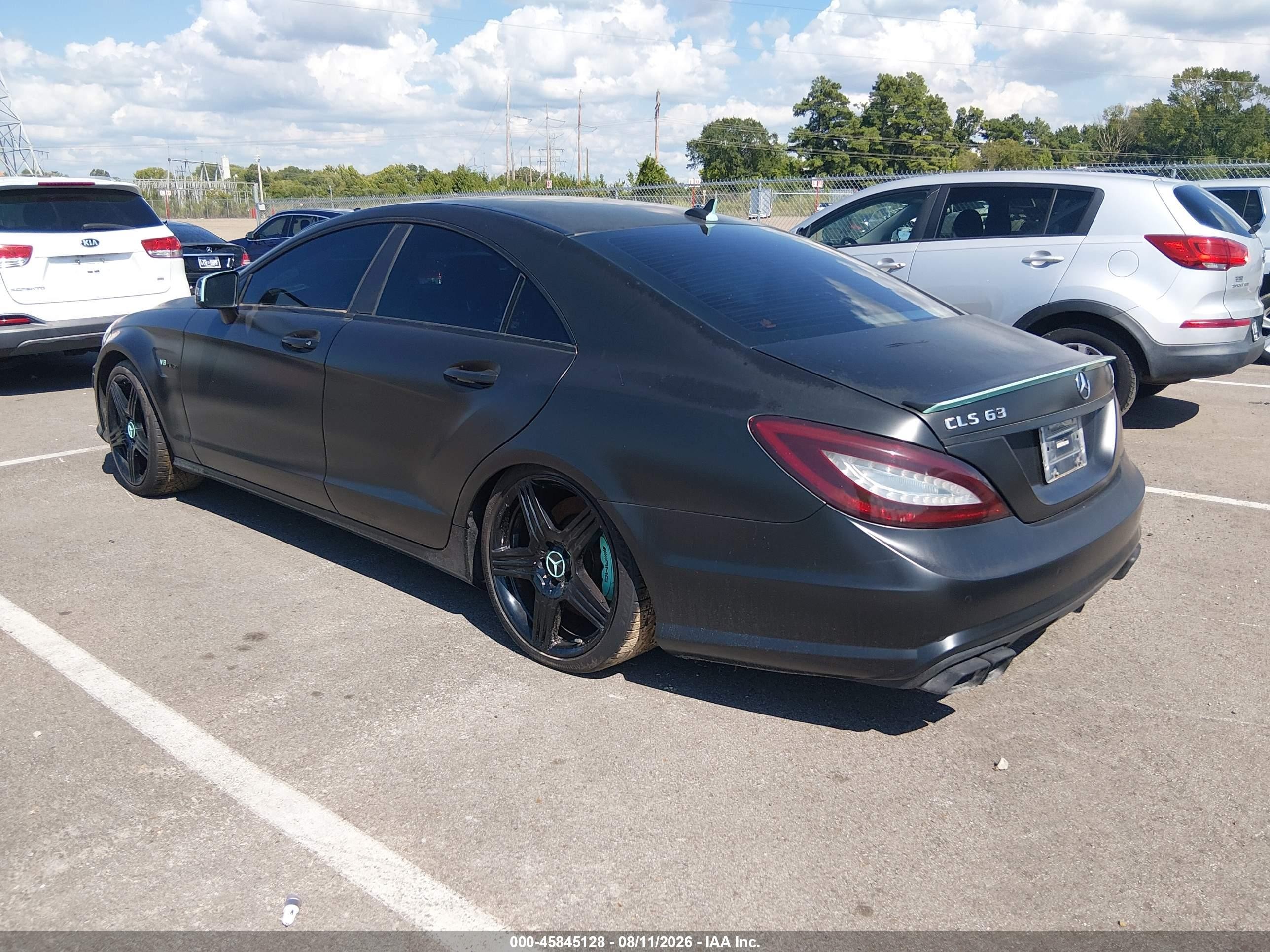 2012 Mercedes-benz Cls 63 Amg   Black vin: WDDLJ7EB2CA040856