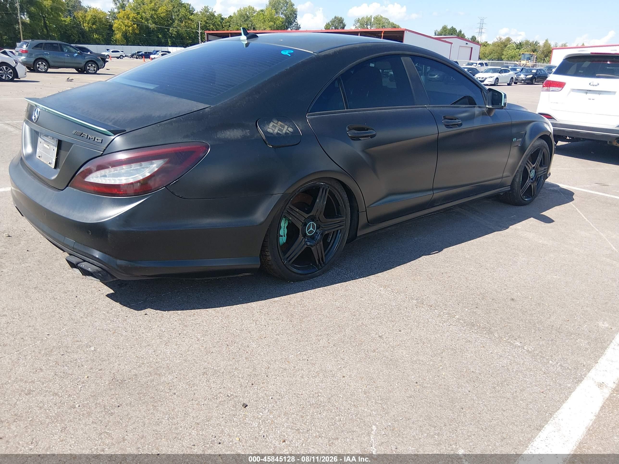 2012 Mercedes-benz Cls 63 Amg   Black vin: WDDLJ7EB2CA040856