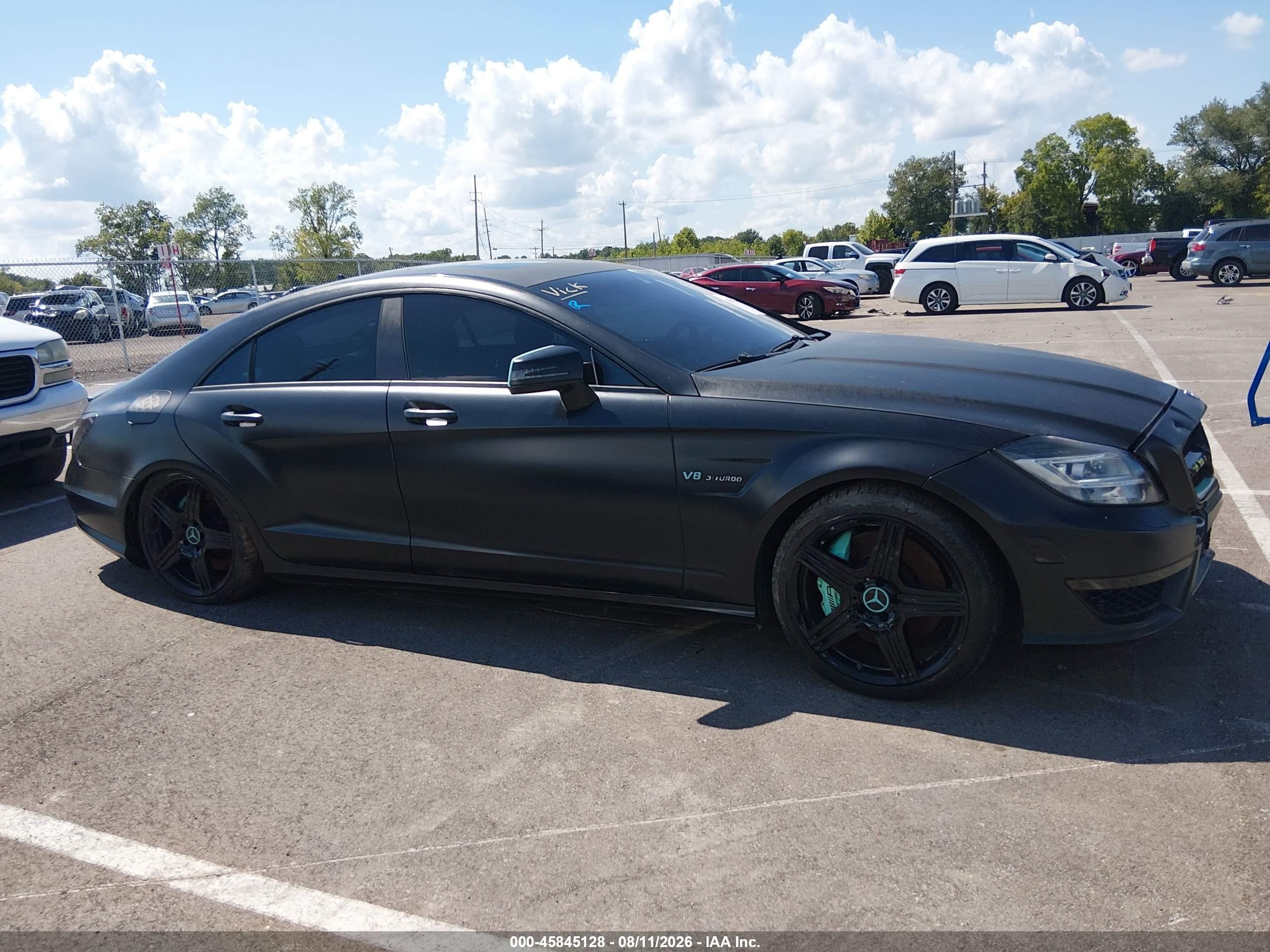 2012 Mercedes-benz Cls 63 Amg   Black vin: WDDLJ7EB2CA040856
