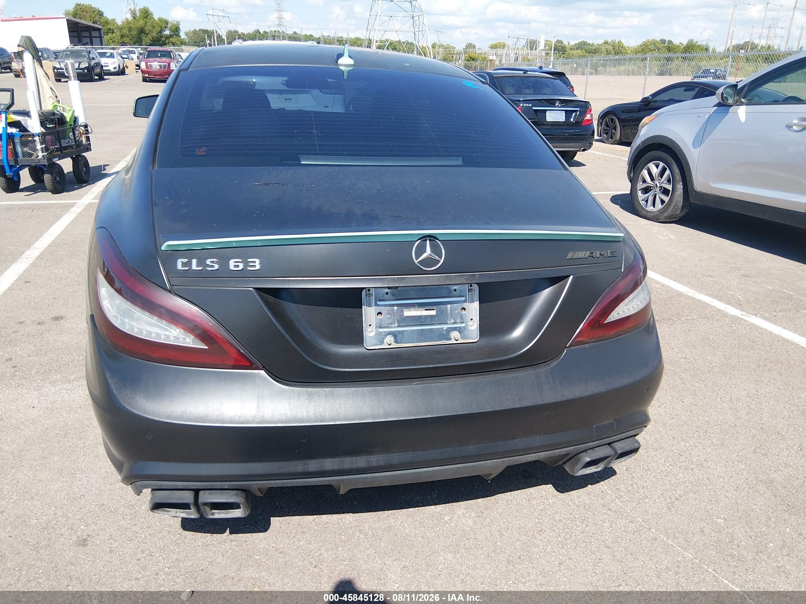 2012 Mercedes-benz Cls 63 Amg   Black vin: WDDLJ7EB2CA040856