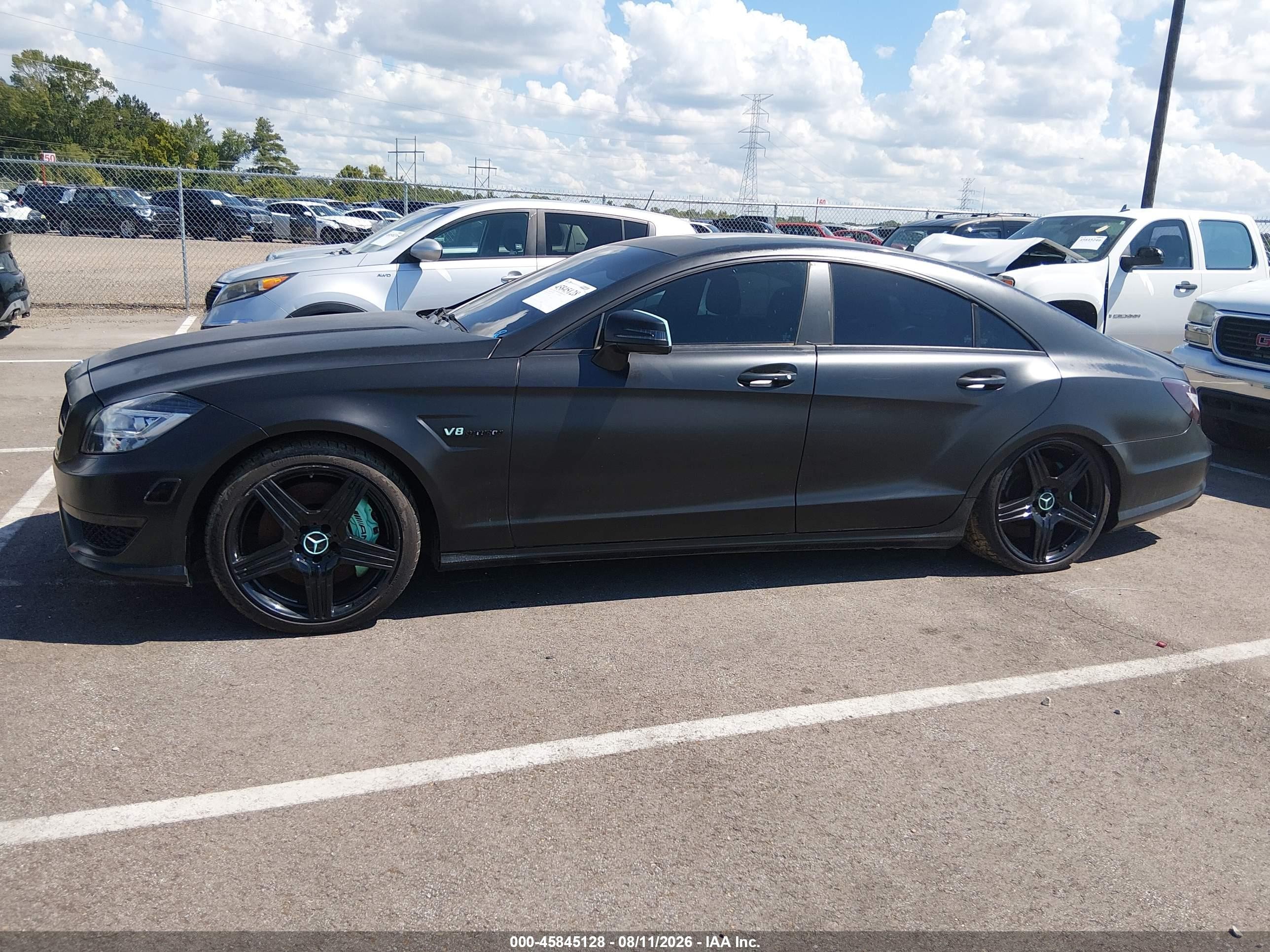 2012 Mercedes-benz Cls 63 Amg   Black vin: WDDLJ7EB2CA040856