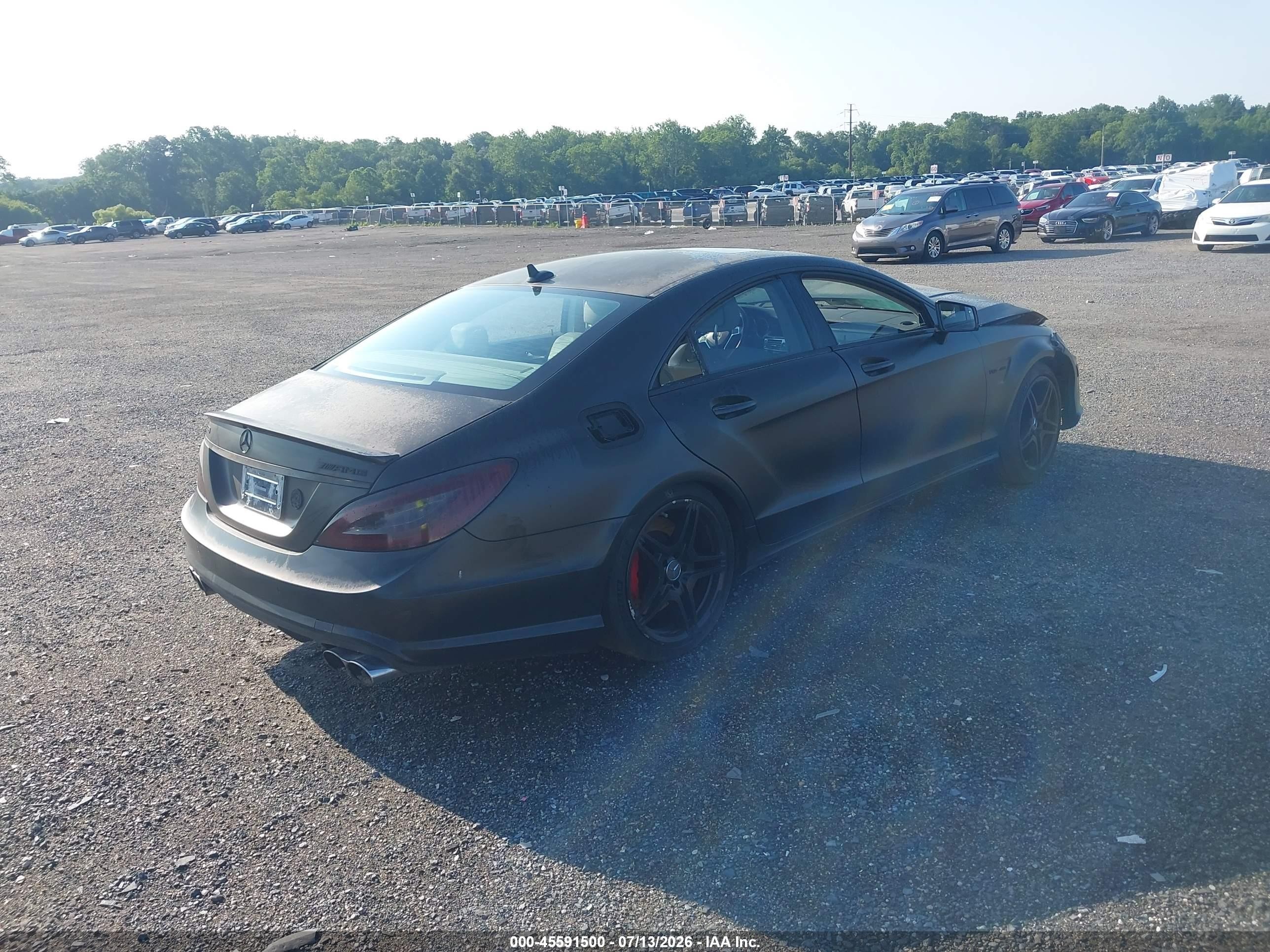2012 Mercedes-benz Cls 63 Amg   Black vin: WDDLJ7EB3CA014167