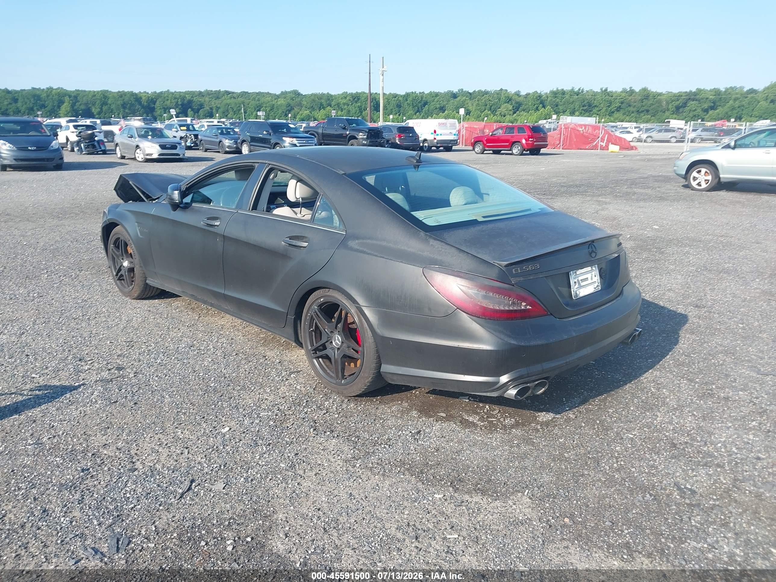 2012 Mercedes-benz Cls 63 Amg   Black vin: WDDLJ7EB3CA014167