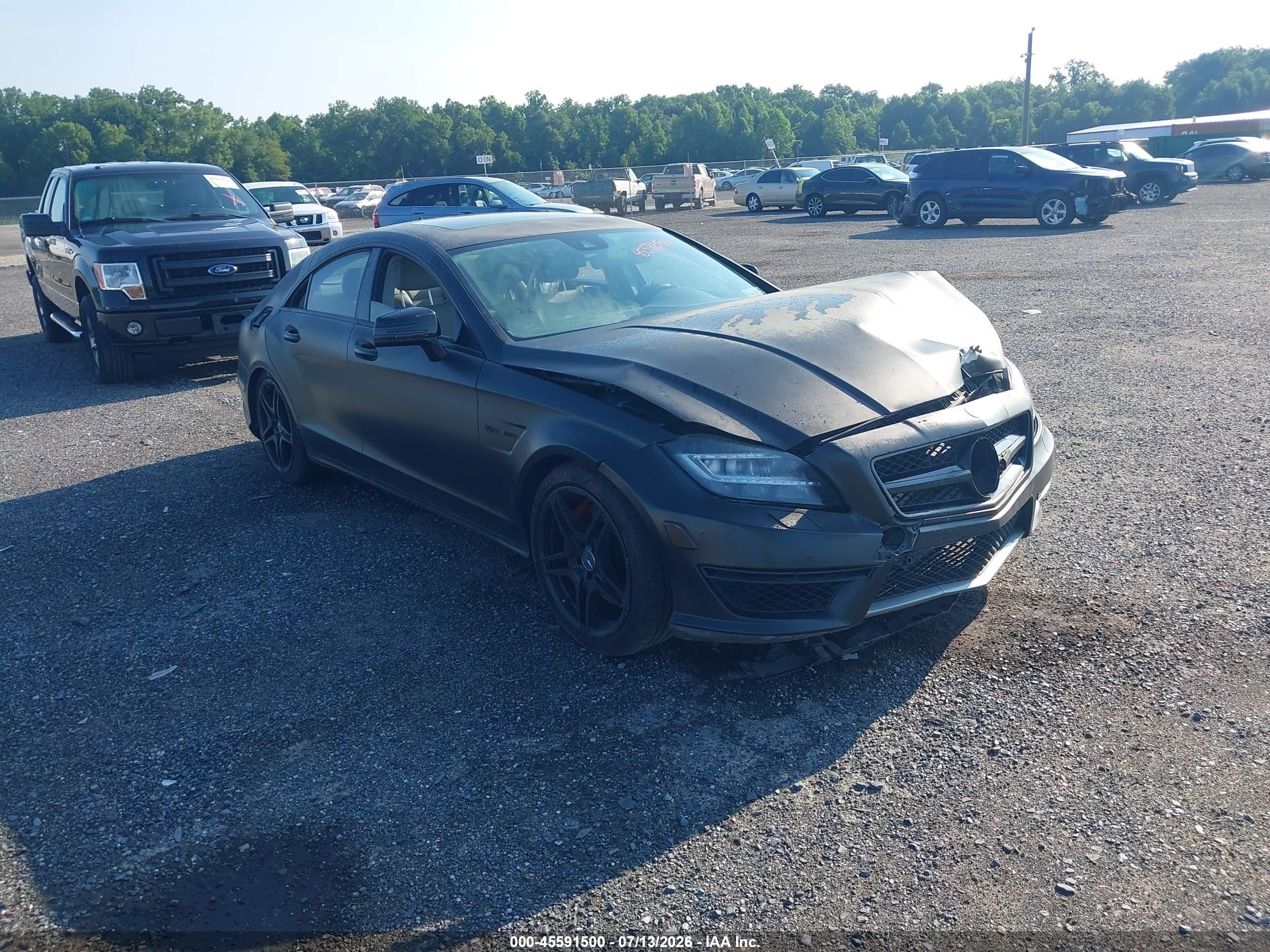 2012 Mercedes-benz Cls 63 Amg   Black vin: WDDLJ7EB3CA014167