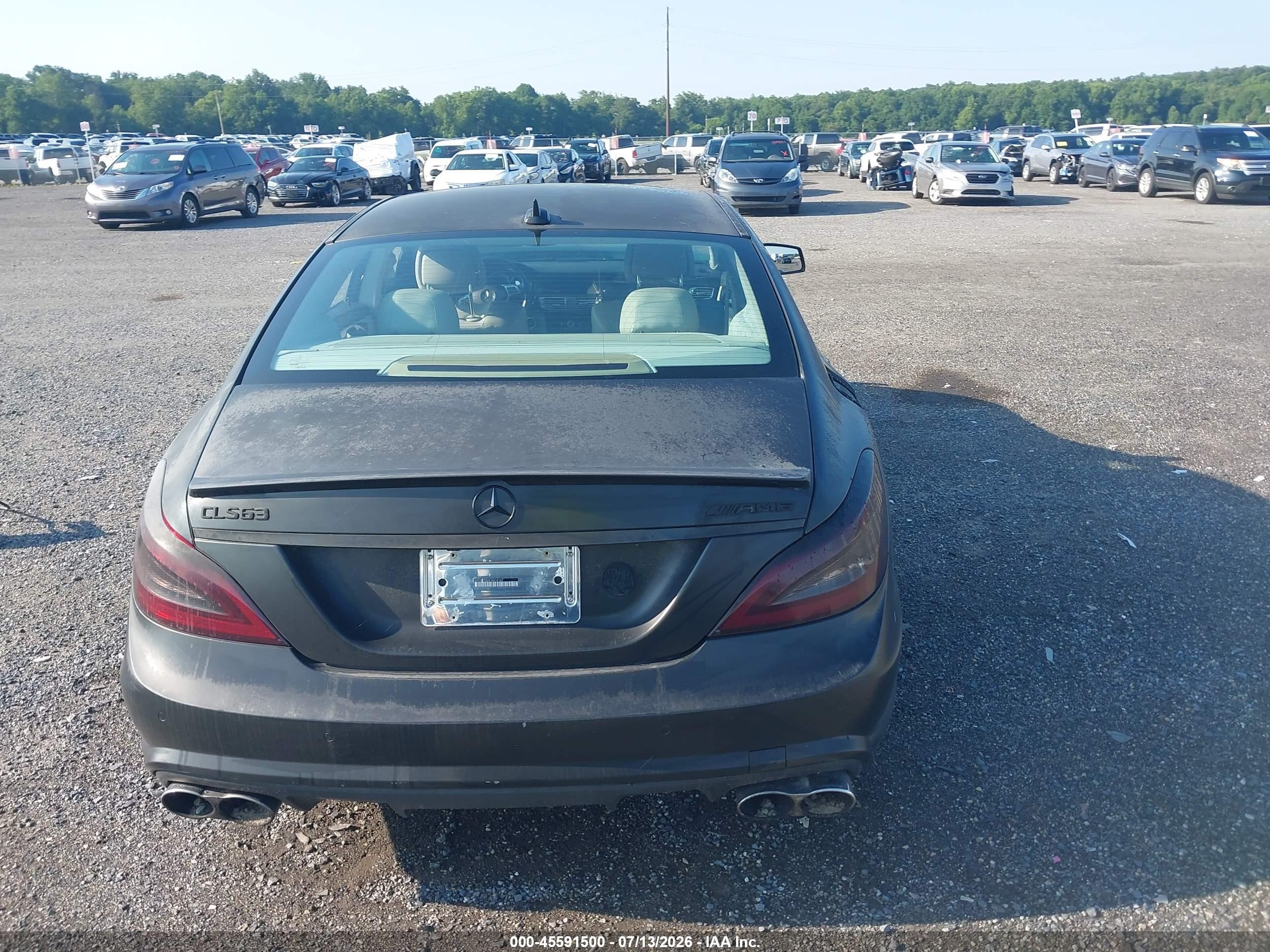 2012 Mercedes-benz Cls 63 Amg   Black vin: WDDLJ7EB3CA014167