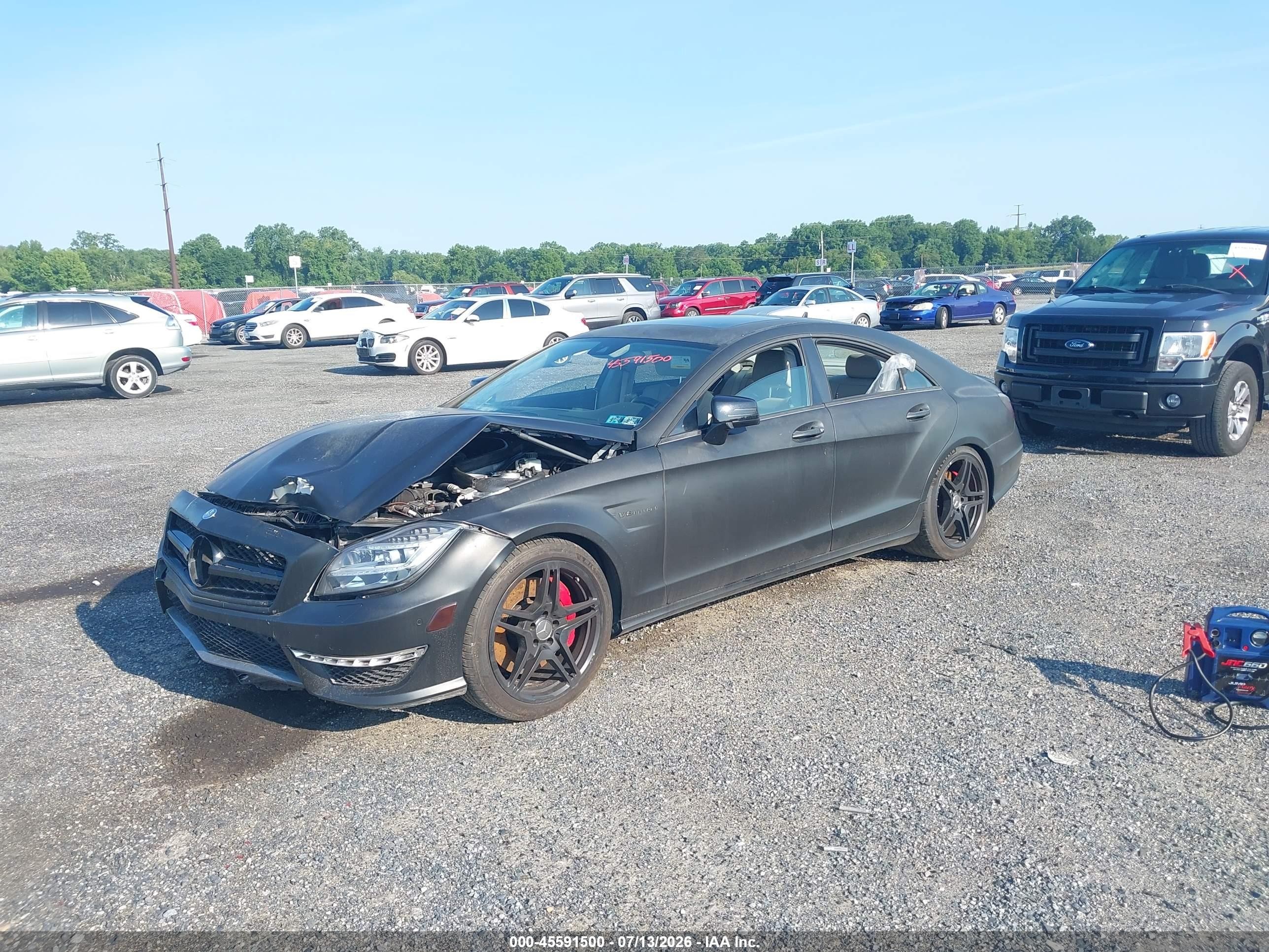 2012 Mercedes-benz Cls 63 Amg   Black vin: WDDLJ7EB3CA014167