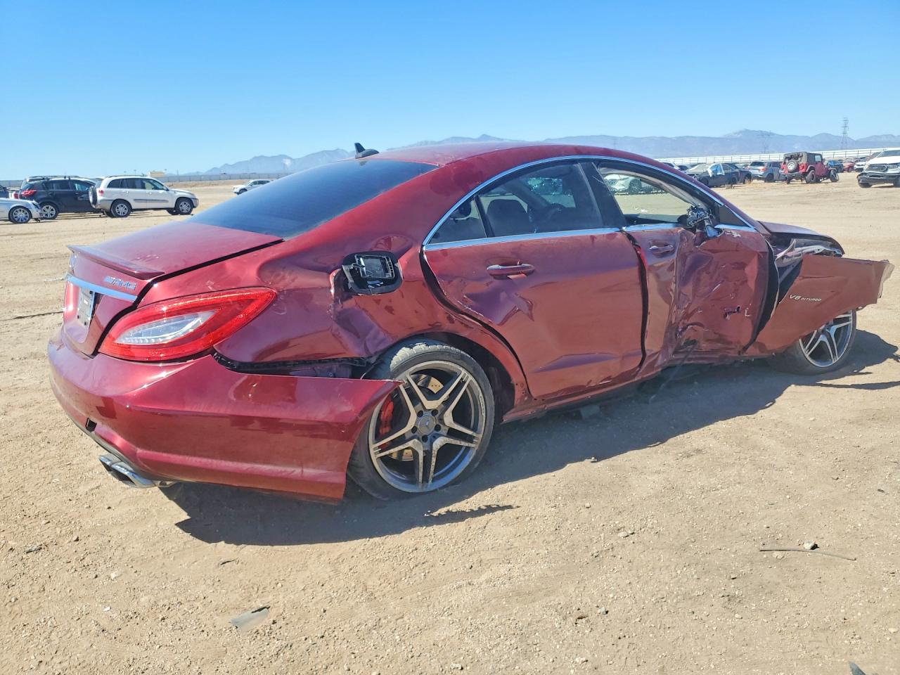 2012 Mercedes-benz Cls 63 Amg Red vin: WDDLJ7EB4CA039112
