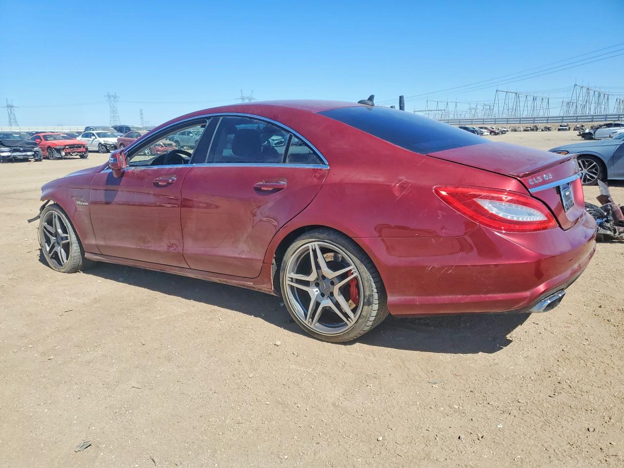 2012 Mercedes-benz Cls 63 Amg Red vin: WDDLJ7EB4CA039112