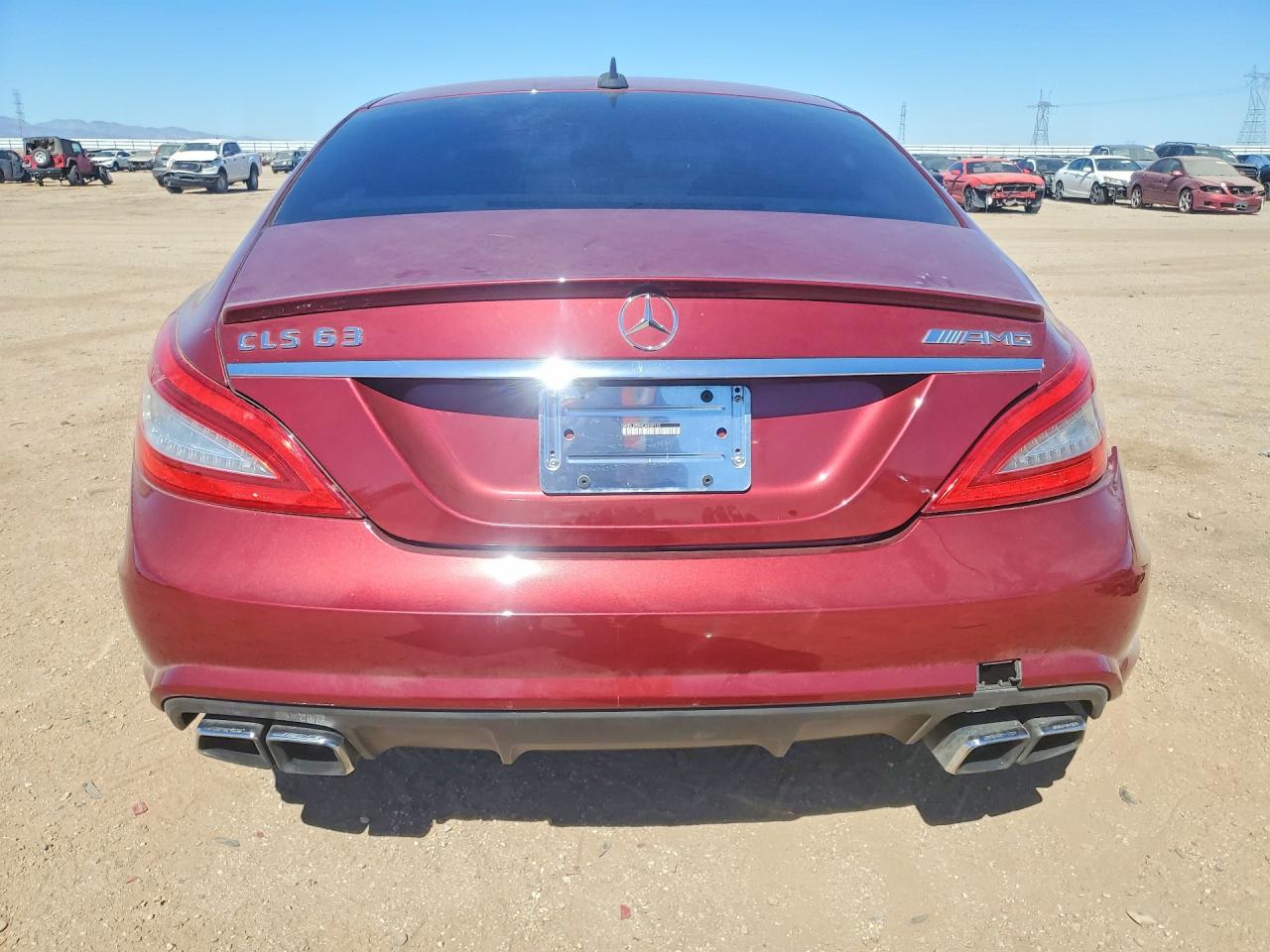 2012 Mercedes-benz Cls 63 Amg Red vin: WDDLJ7EB4CA039112