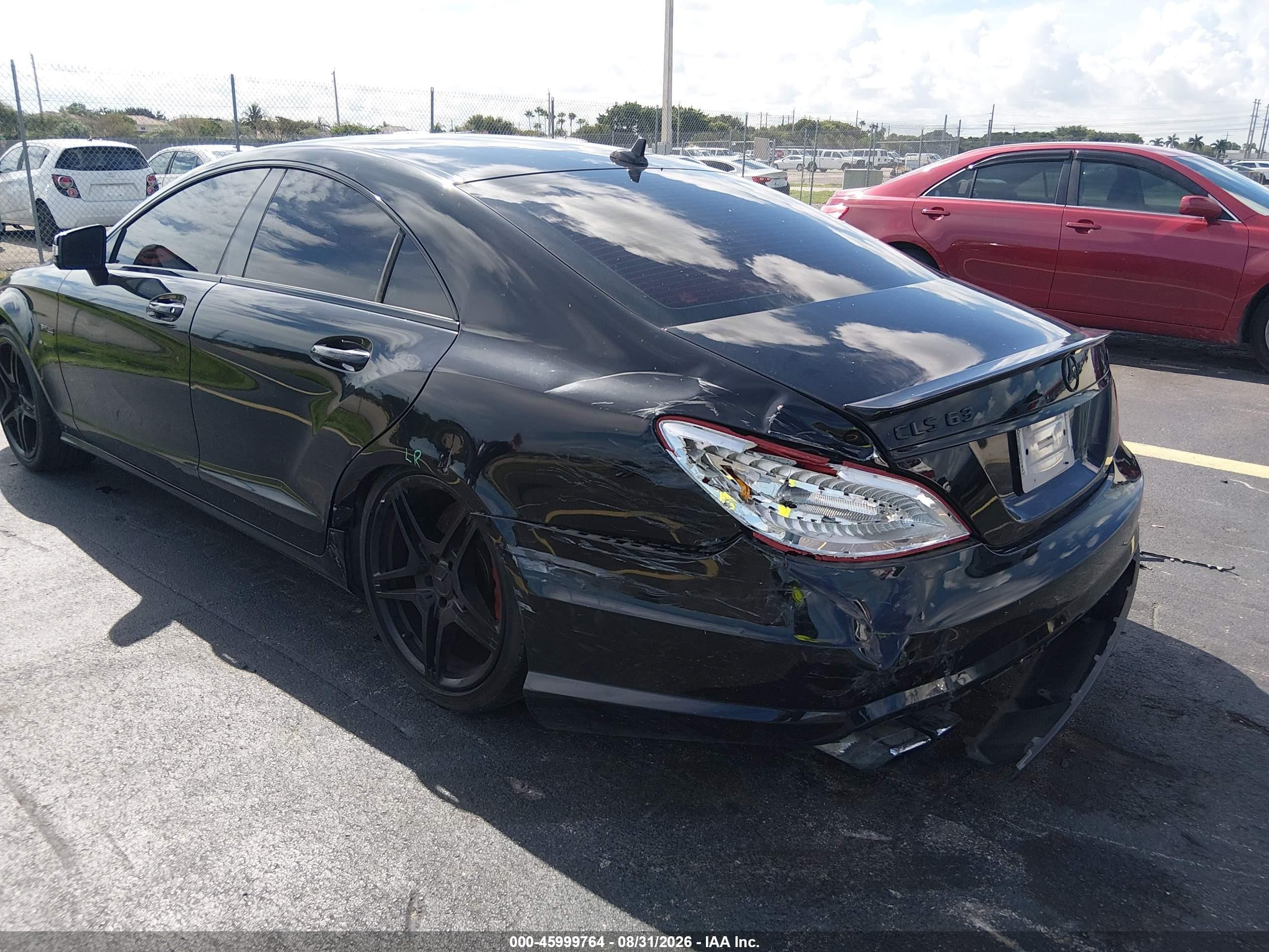 2012 Mercedes-benz Cls 63 Amg   Black vin: WDDLJ7EB4CA051079