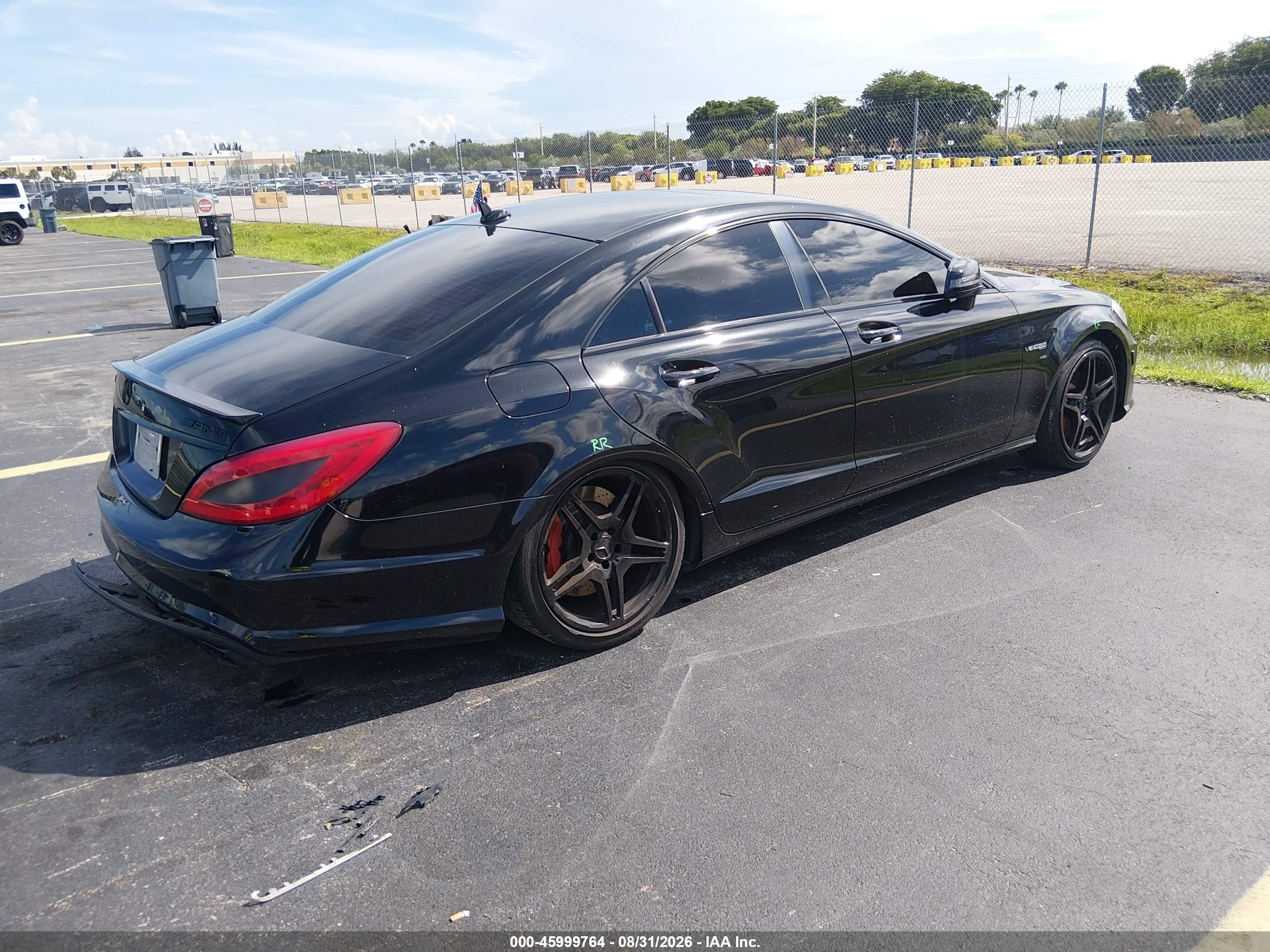 2012 Mercedes-benz Cls 63 Amg   Black vin: WDDLJ7EB4CA051079