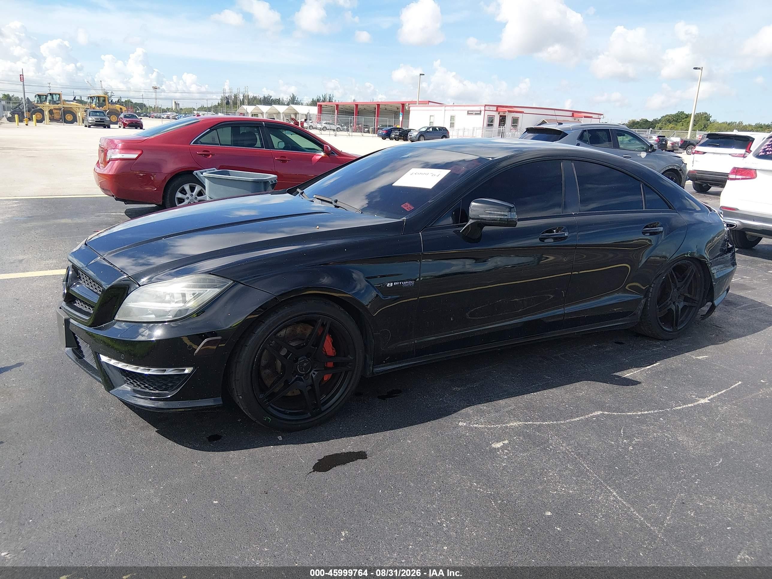 2012 Mercedes-benz Cls 63 Amg   Black vin: WDDLJ7EB4CA051079
