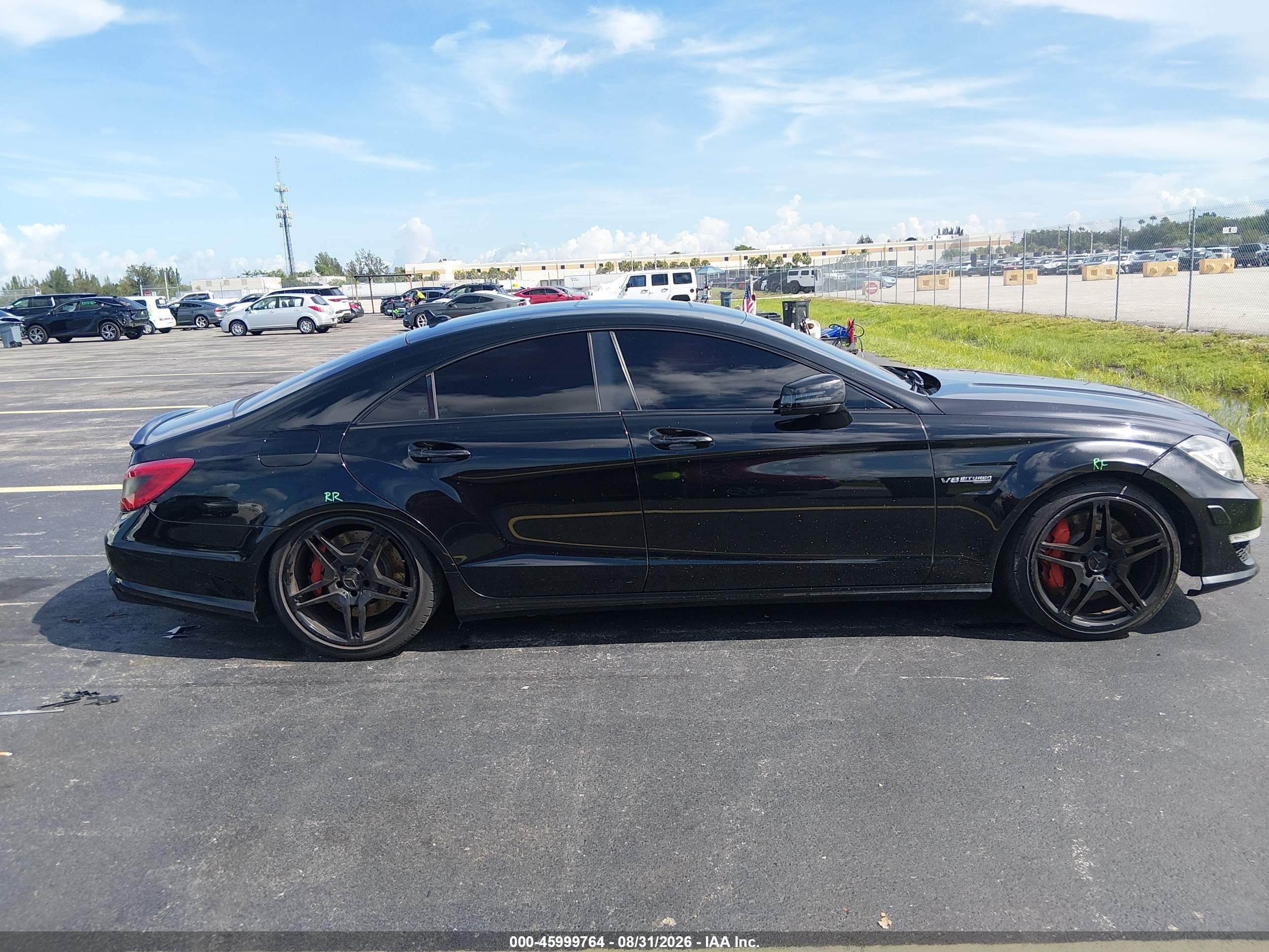 2012 Mercedes-benz Cls 63 Amg   Black vin: WDDLJ7EB4CA051079