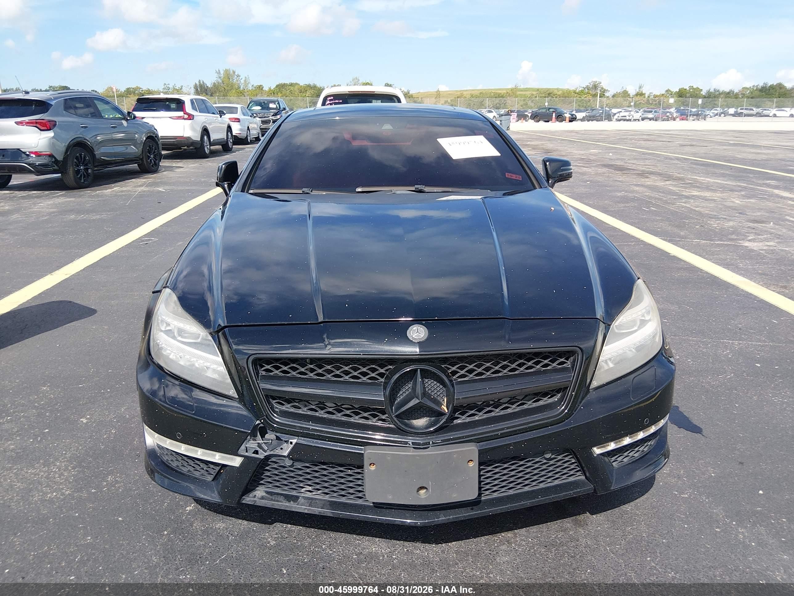2012 Mercedes-benz Cls 63 Amg   Black vin: WDDLJ7EB4CA051079