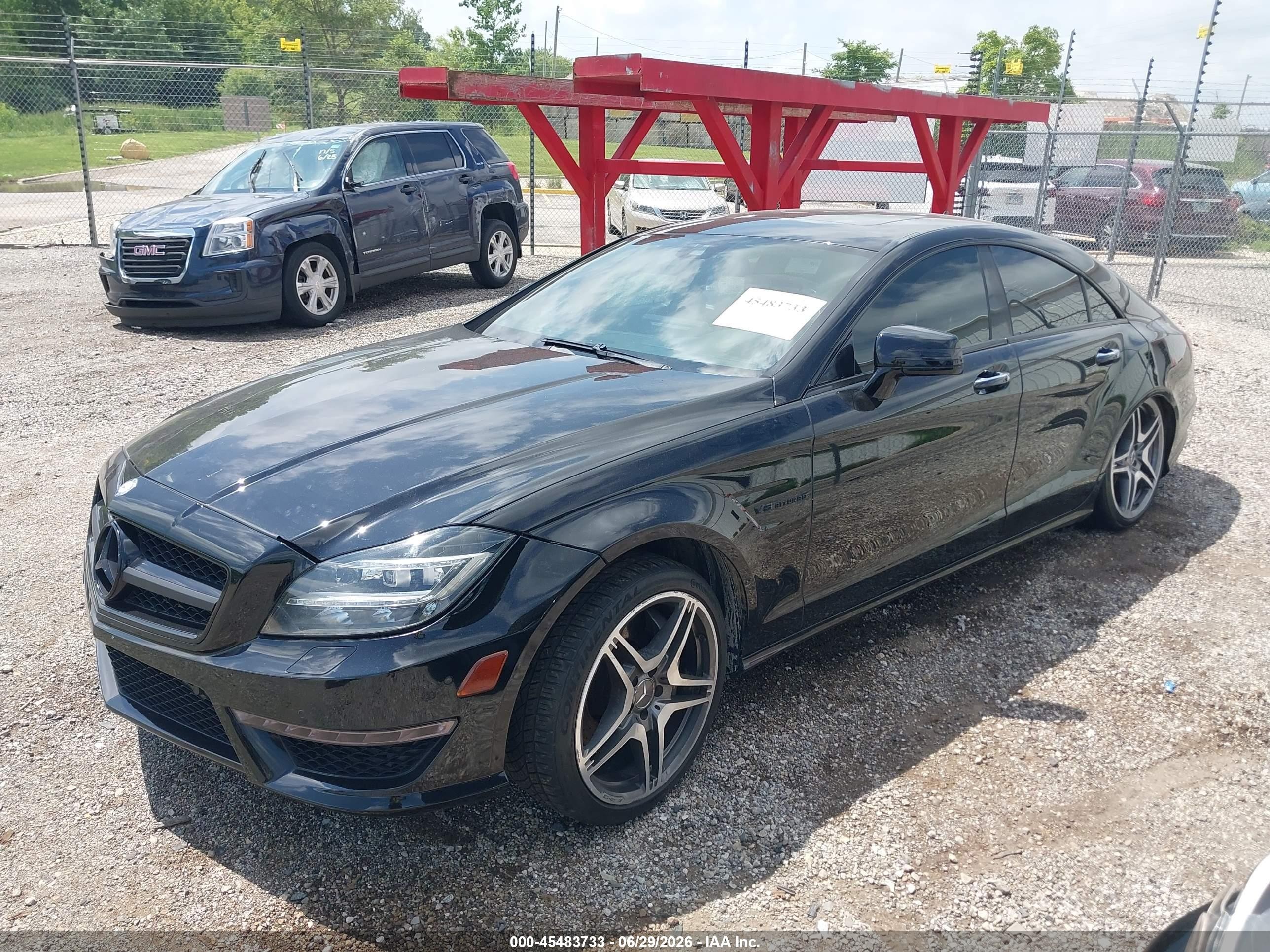 2012 Mercedes-benz Cls 63 Amg   Черный vin: WDDLJ7EBXCA025599