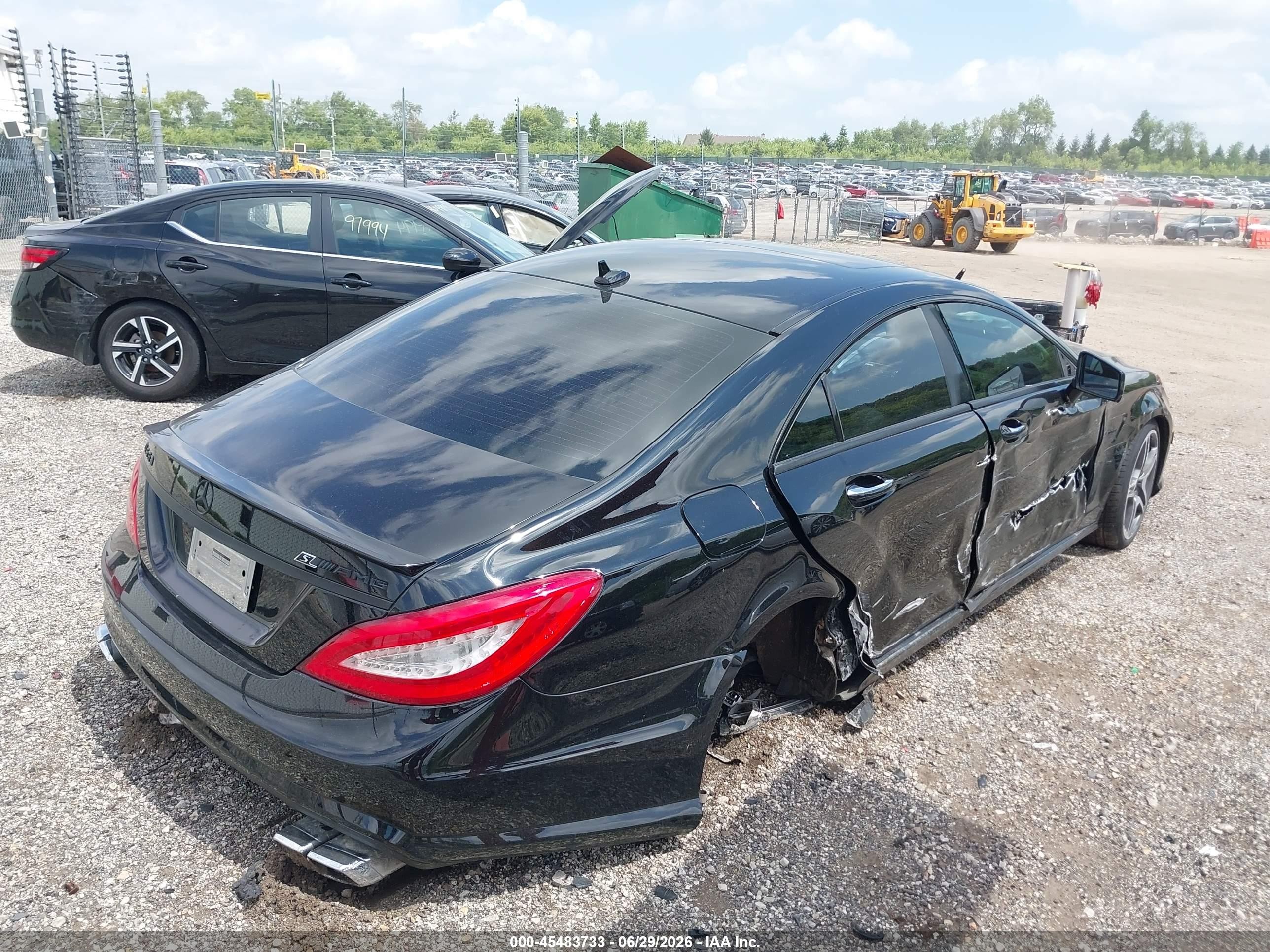 2012 Mercedes-benz Cls 63 Amg   Черный vin: WDDLJ7EBXCA025599