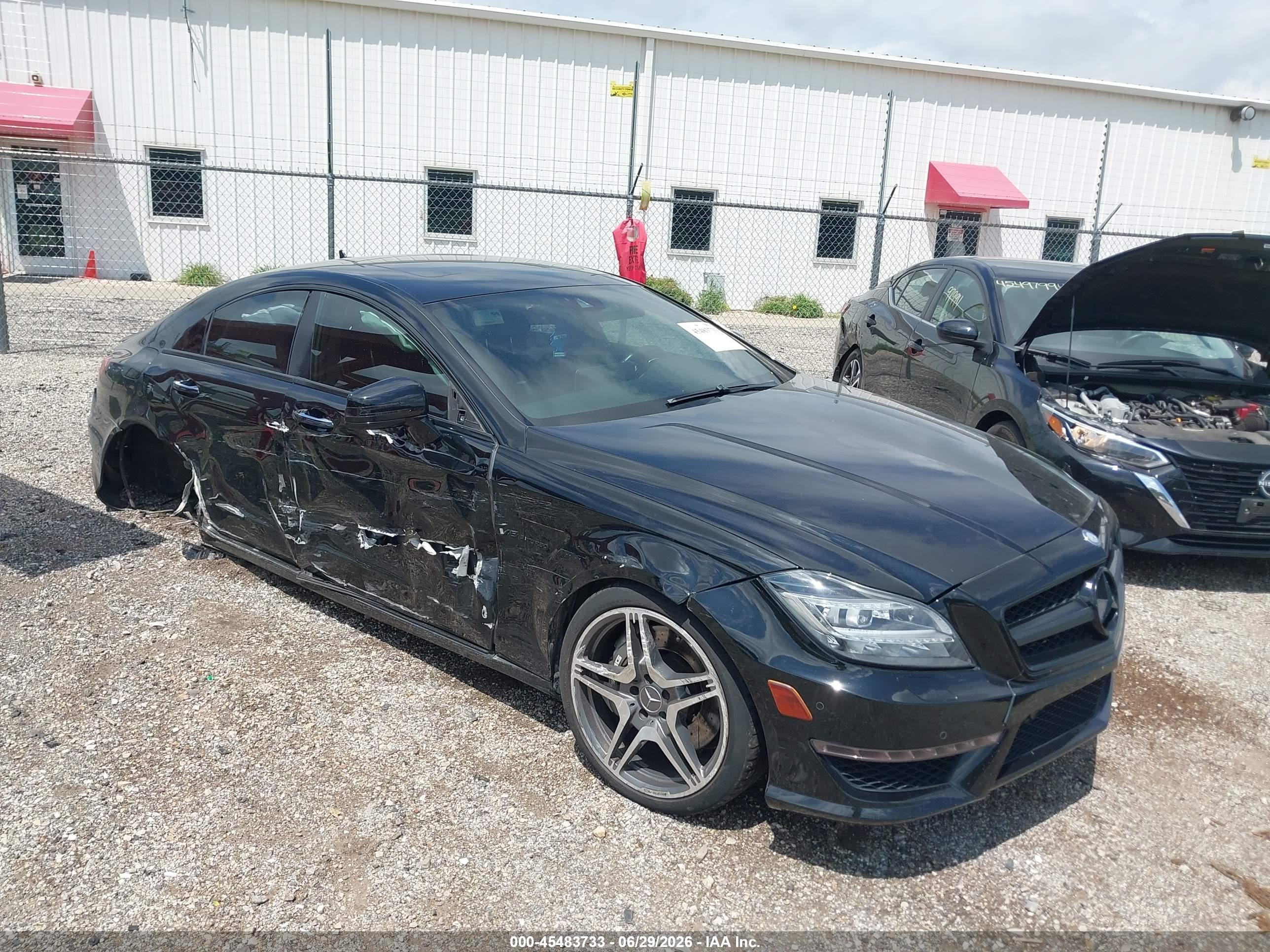 2012 Mercedes-benz Cls 63 Amg   Черный vin: WDDLJ7EBXCA025599