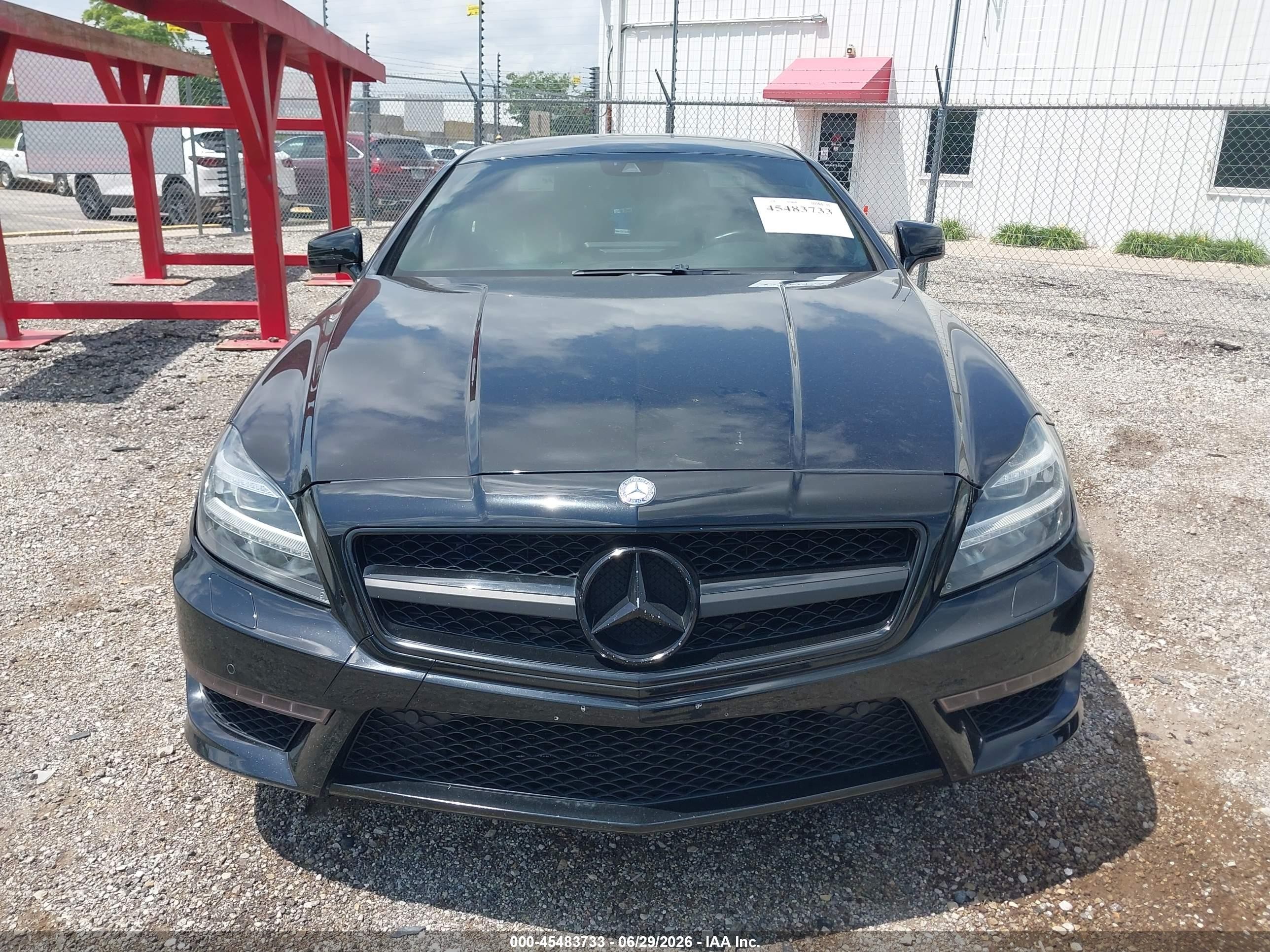 2012 Mercedes-benz Cls 63 Amg   Черный vin: WDDLJ7EBXCA025599