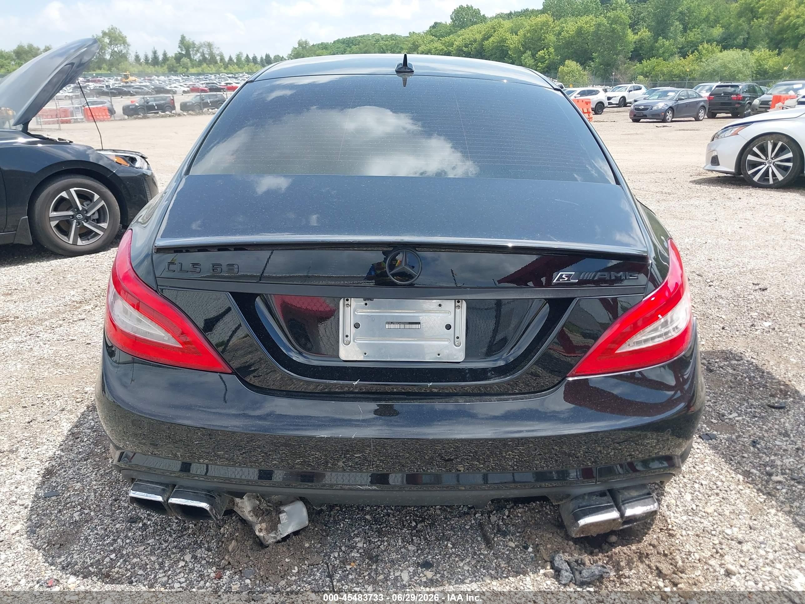 2012 Mercedes-benz Cls 63 Amg   Черный vin: WDDLJ7EBXCA025599