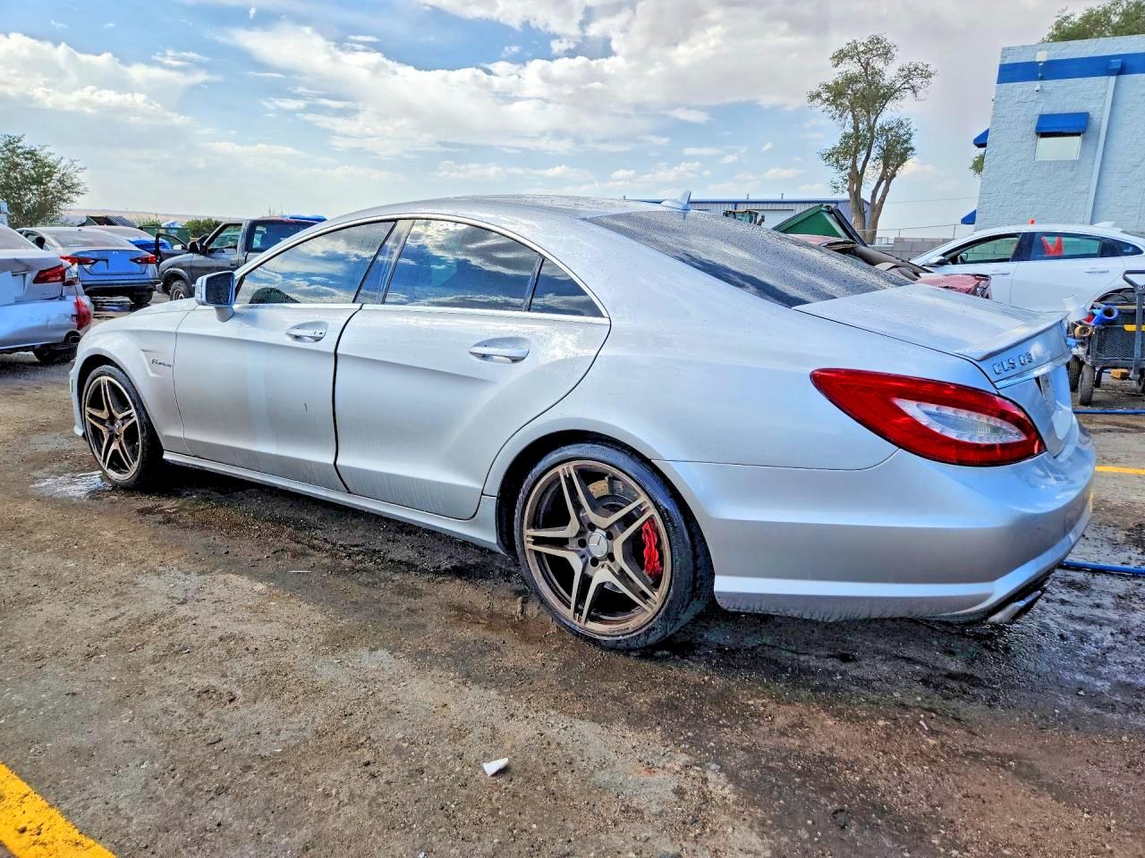 2012 Mercedes-benz Cls 63 Amg Silver vin: WDDLJ7EBXCA027238