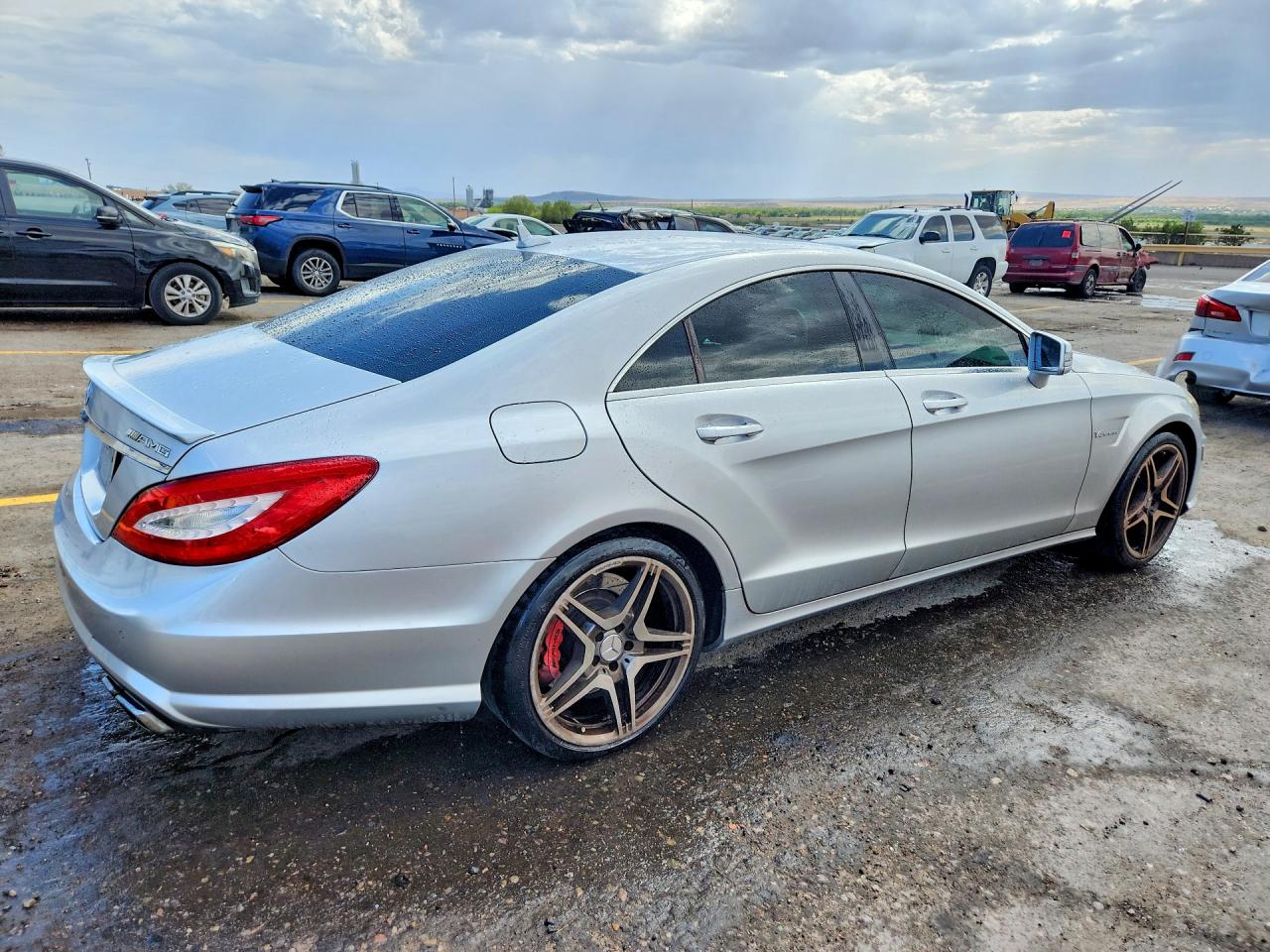 2012 Mercedes-benz Cls 63 Amg Silver vin: WDDLJ7EBXCA027238