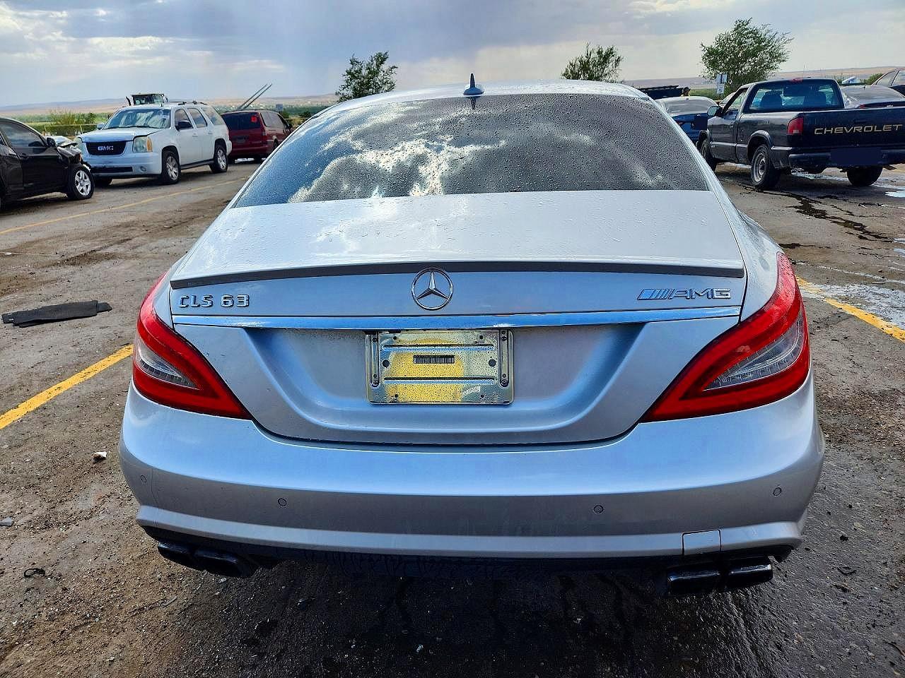 2012 Mercedes-benz Cls 63 Amg Silver vin: WDDLJ7EBXCA027238