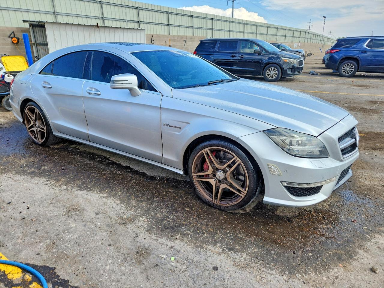 2012 Mercedes-benz Cls 63 Amg Silver vin: WDDLJ7EBXCA027238