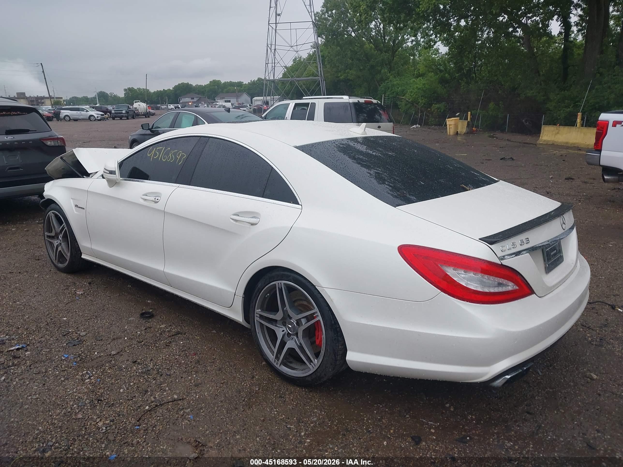 2013 Mercedes-benz Cls 63 Amg   White vin: WDDLJ7EBXDA085500