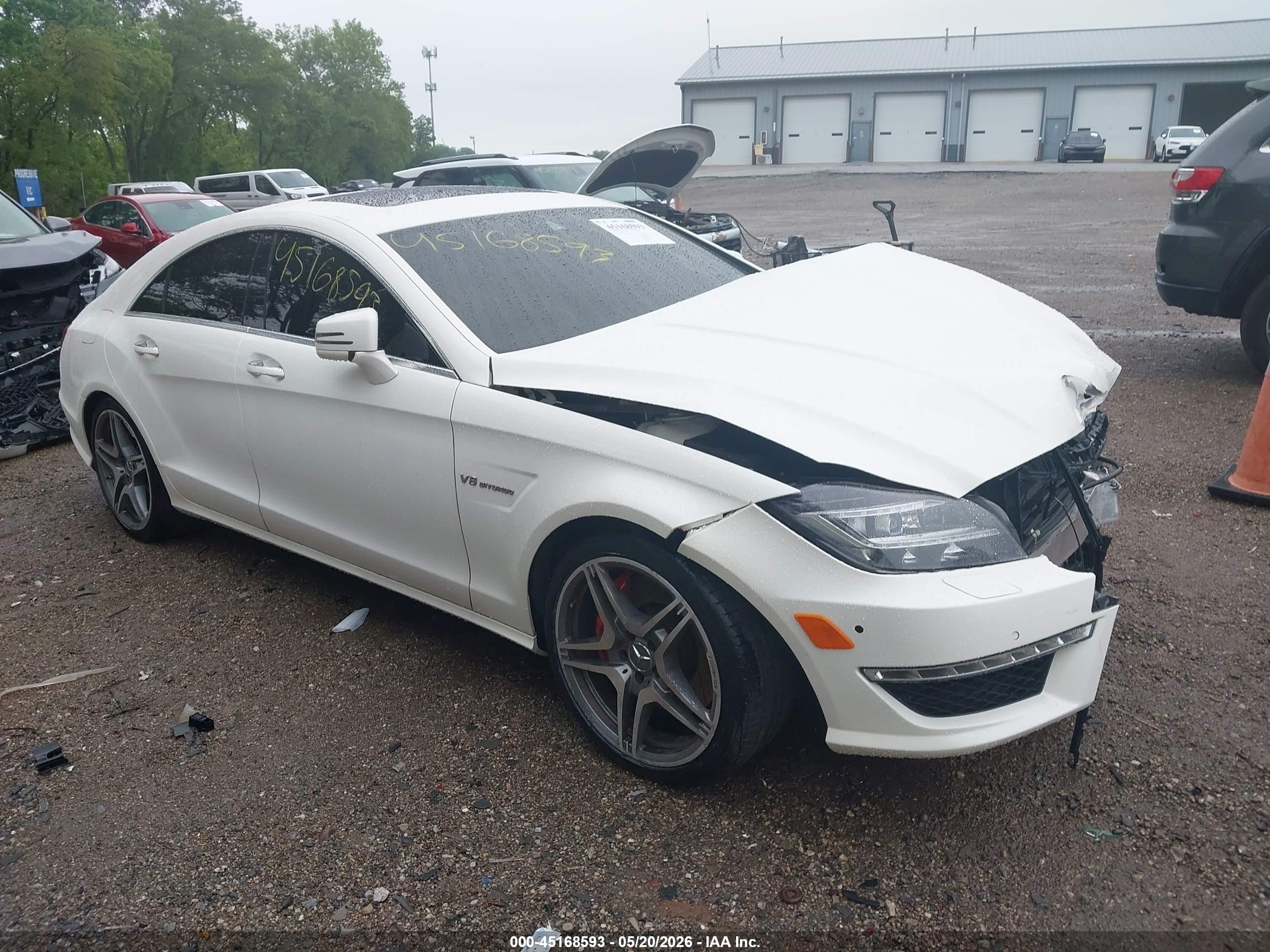 2013 Mercedes-benz Cls 63 Amg   White vin: WDDLJ7EBXDA085500
