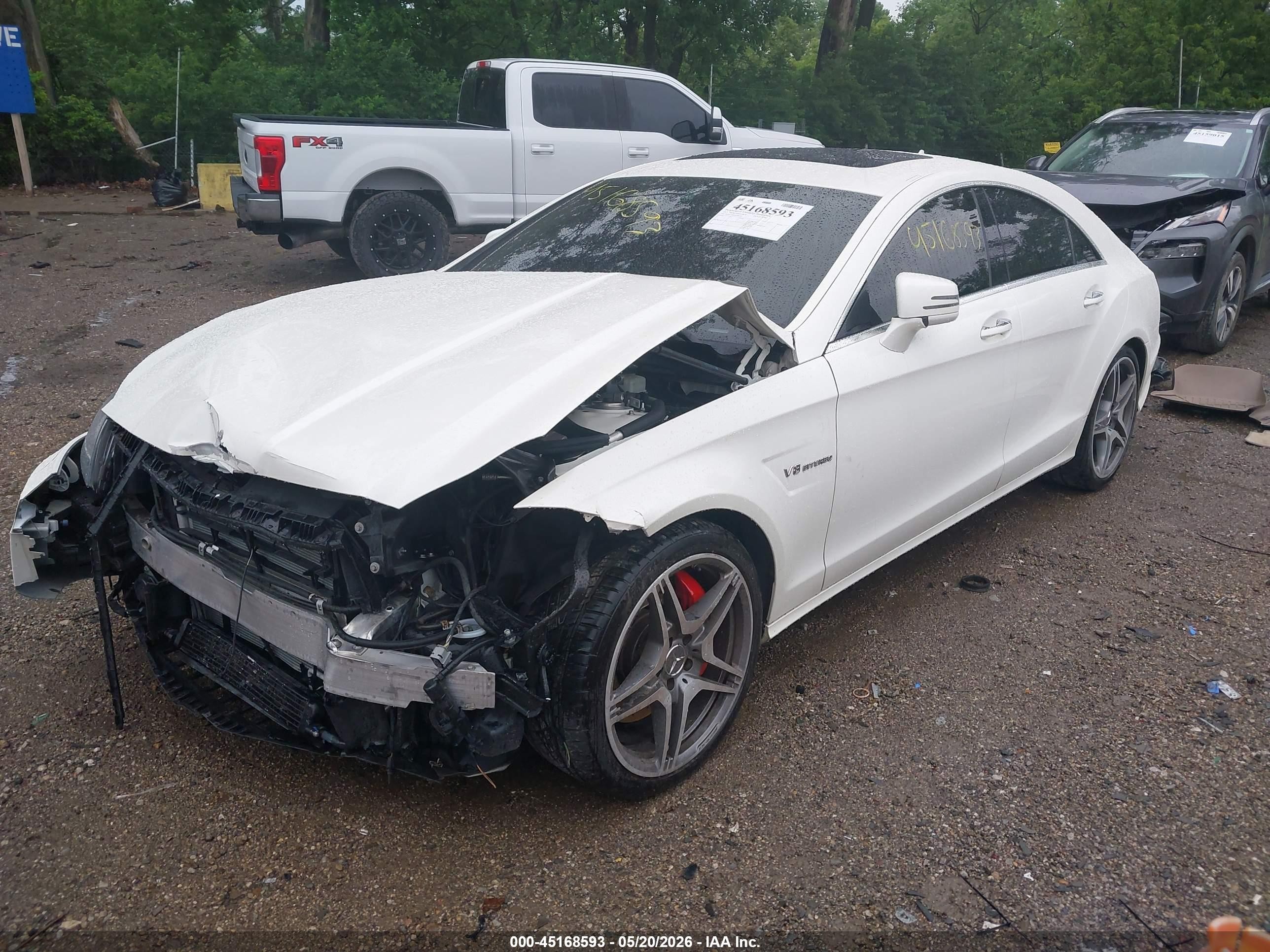 2013 Mercedes-benz Cls 63 Amg   White vin: WDDLJ7EBXDA085500