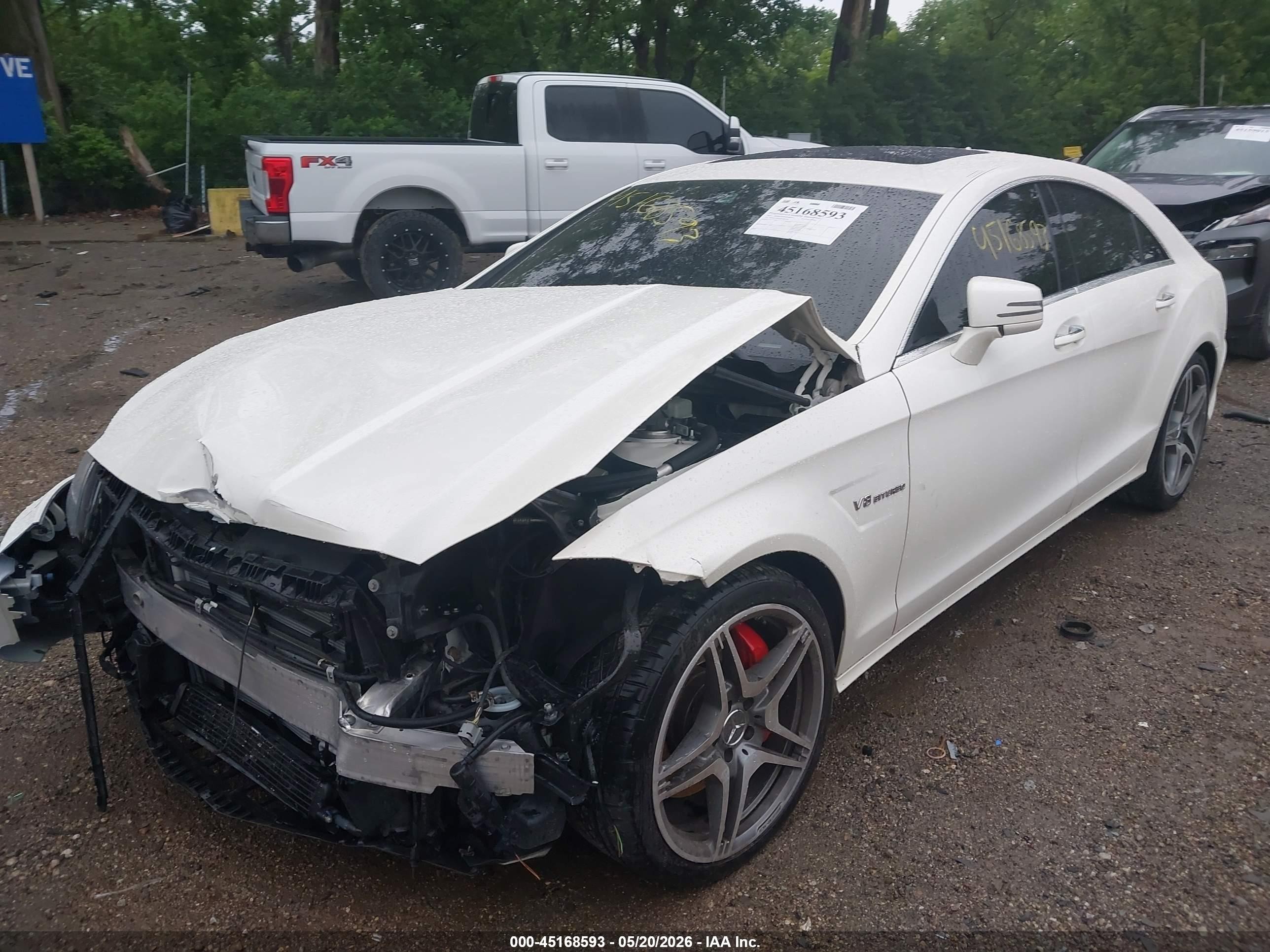 2013 Mercedes-benz Cls 63 Amg   White vin: WDDLJ7EBXDA085500