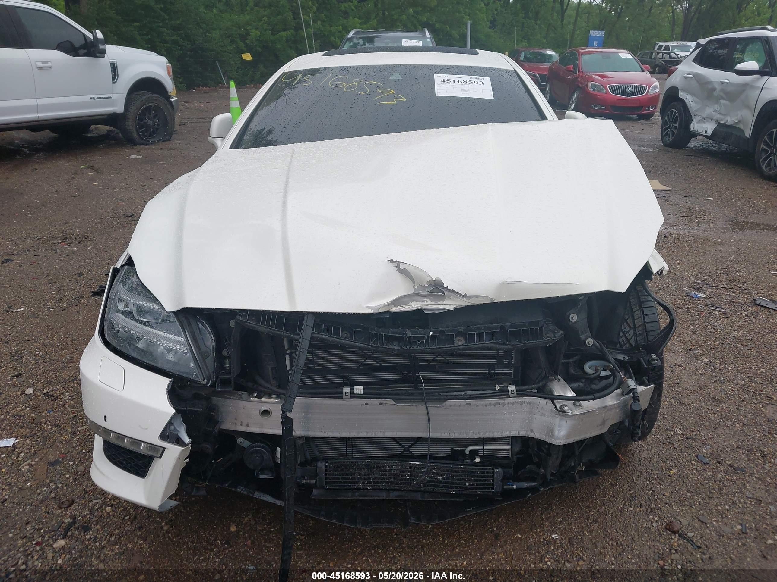 2013 Mercedes-benz Cls 63 Amg   White vin: WDDLJ7EBXDA085500