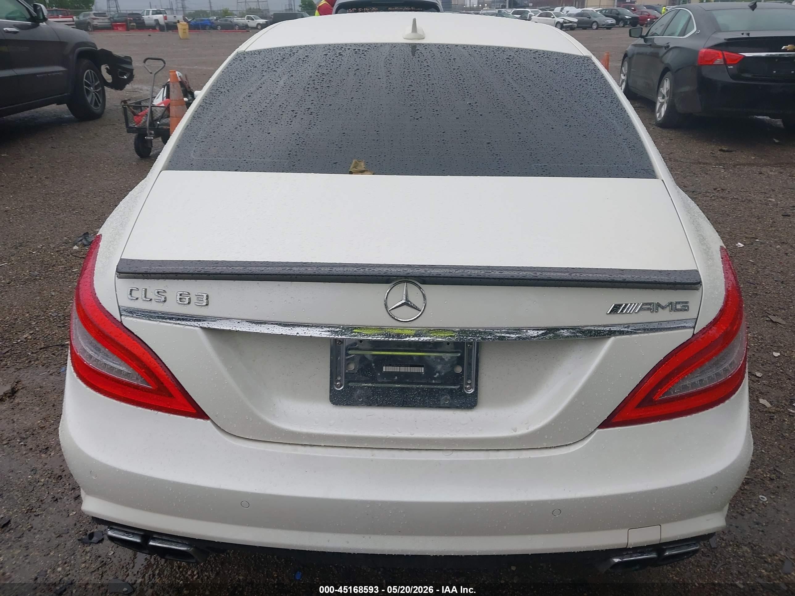 2013 Mercedes-benz Cls 63 Amg   White vin: WDDLJ7EBXDA085500