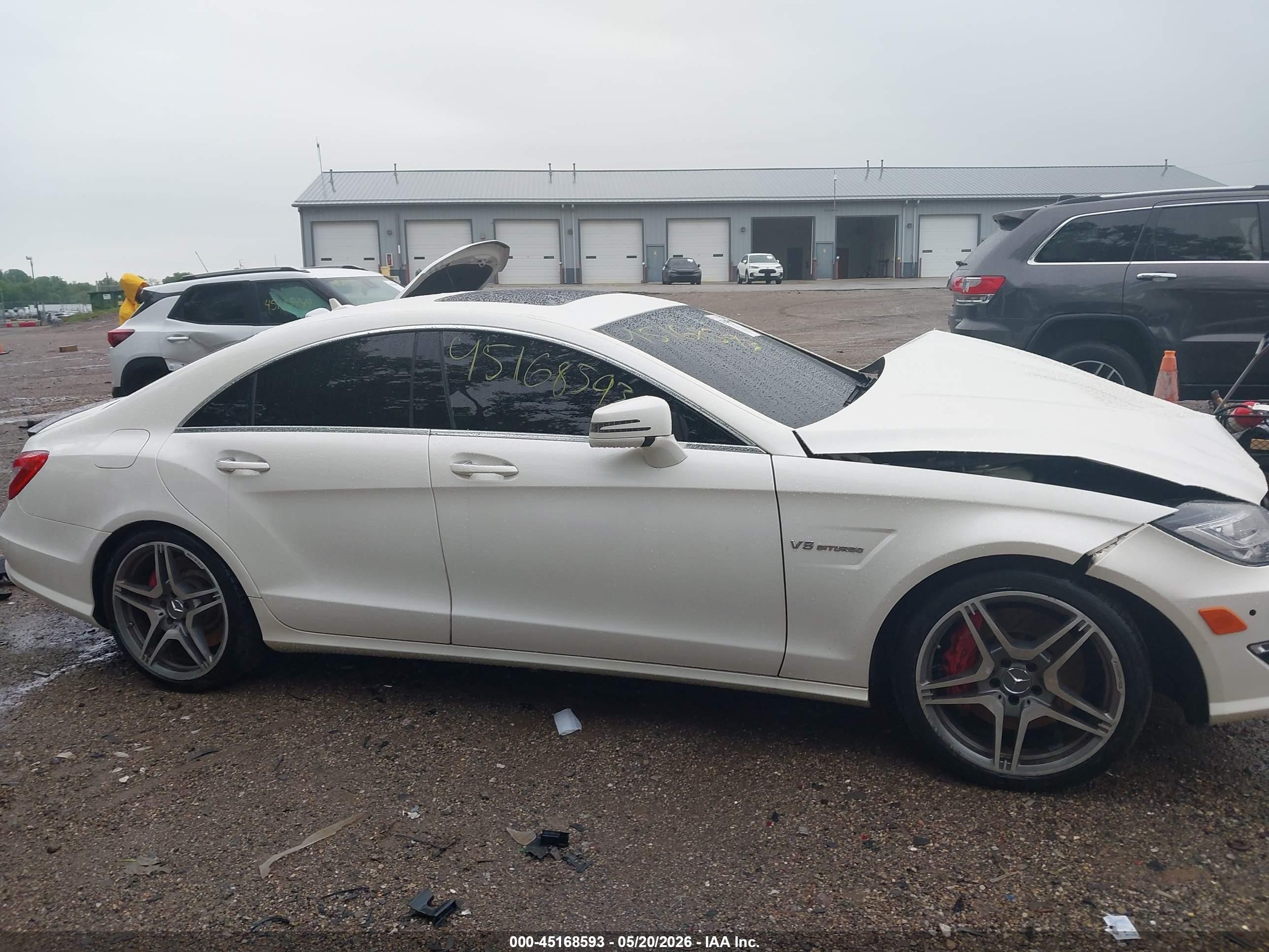 2013 Mercedes-benz Cls 63 Amg   White vin: WDDLJ7EBXDA085500
