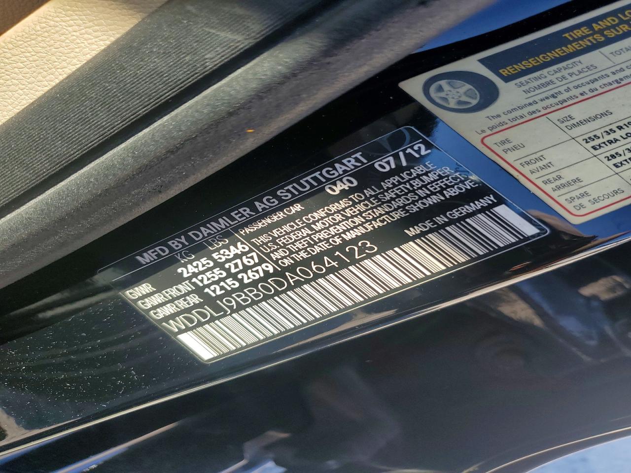 2013 Mercedes-benz Cls 550 4matic Black vin: WDDLJ9BB0DA064123