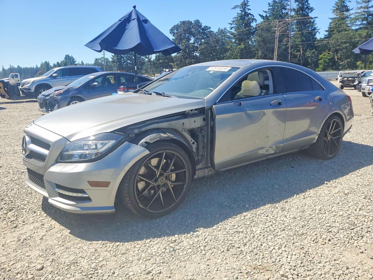 2013 Mercedes-benz Cls 550 4matic Silver vin: WDDLJ9BB1DA058752
