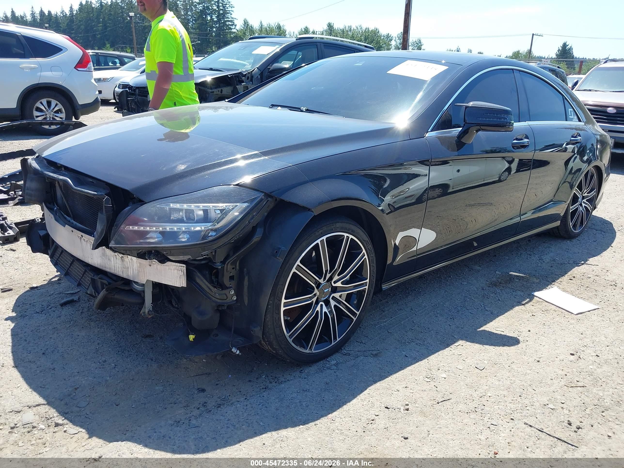 2014 Mercedes-benz Cls 550 4matic Black vin: WDDLJ9BB1EA097259