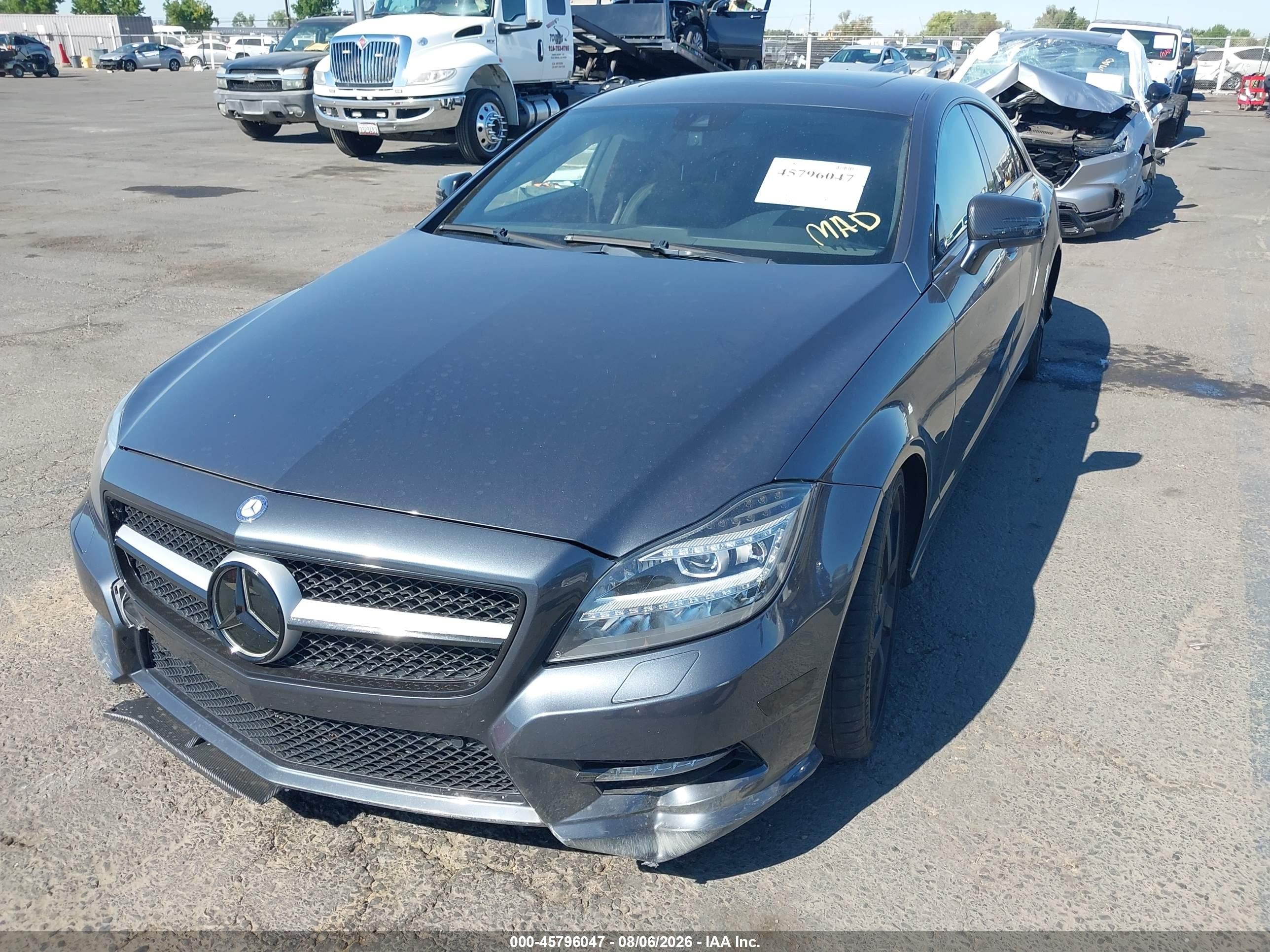 2013 Mercedes-benz Cls 550 4matic Gray vin: WDDLJ9BB2DA080937