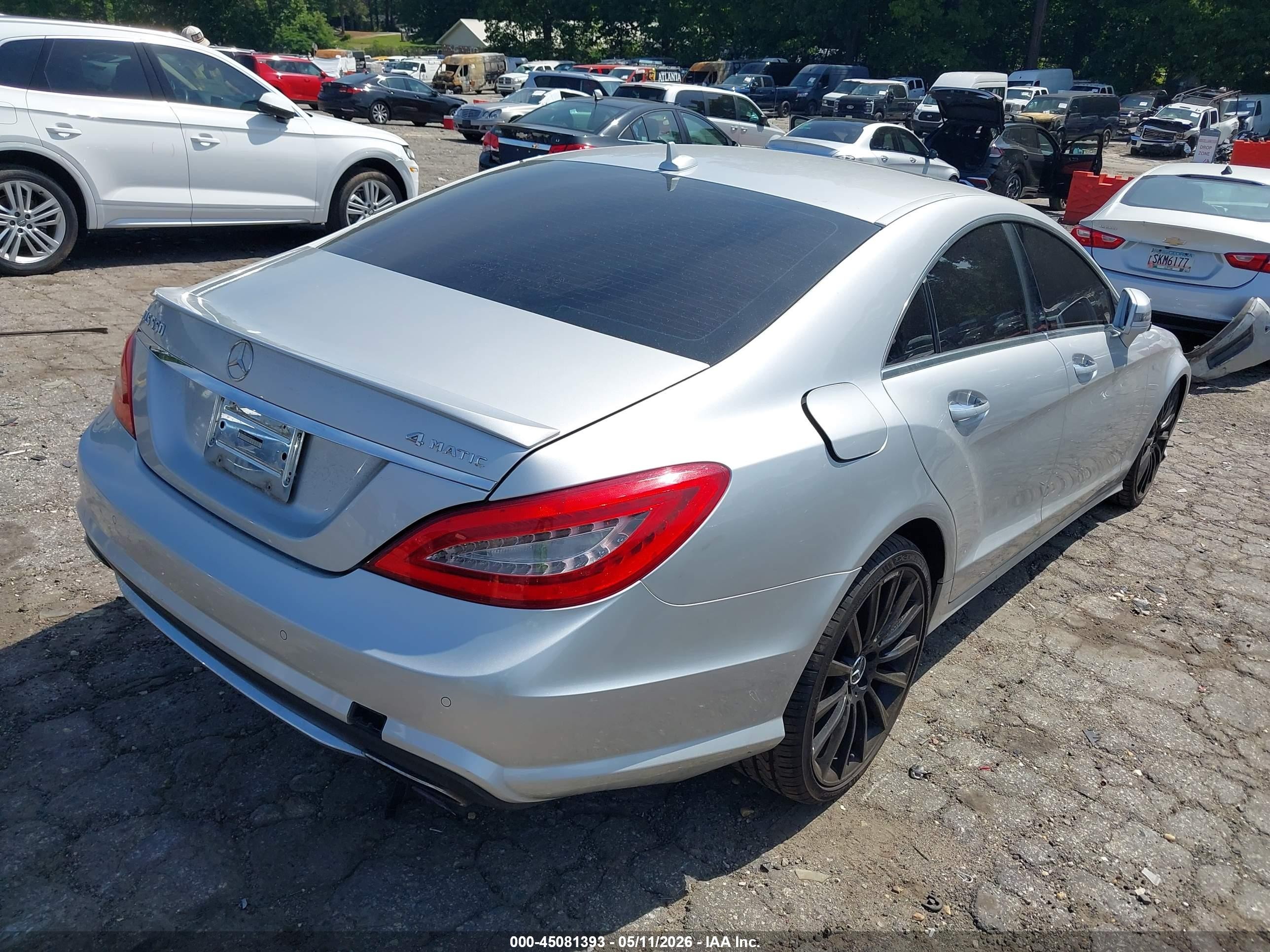 2013 Mercedes-benz Cls 550 4matic Silver vin: WDDLJ9BB3DA064813