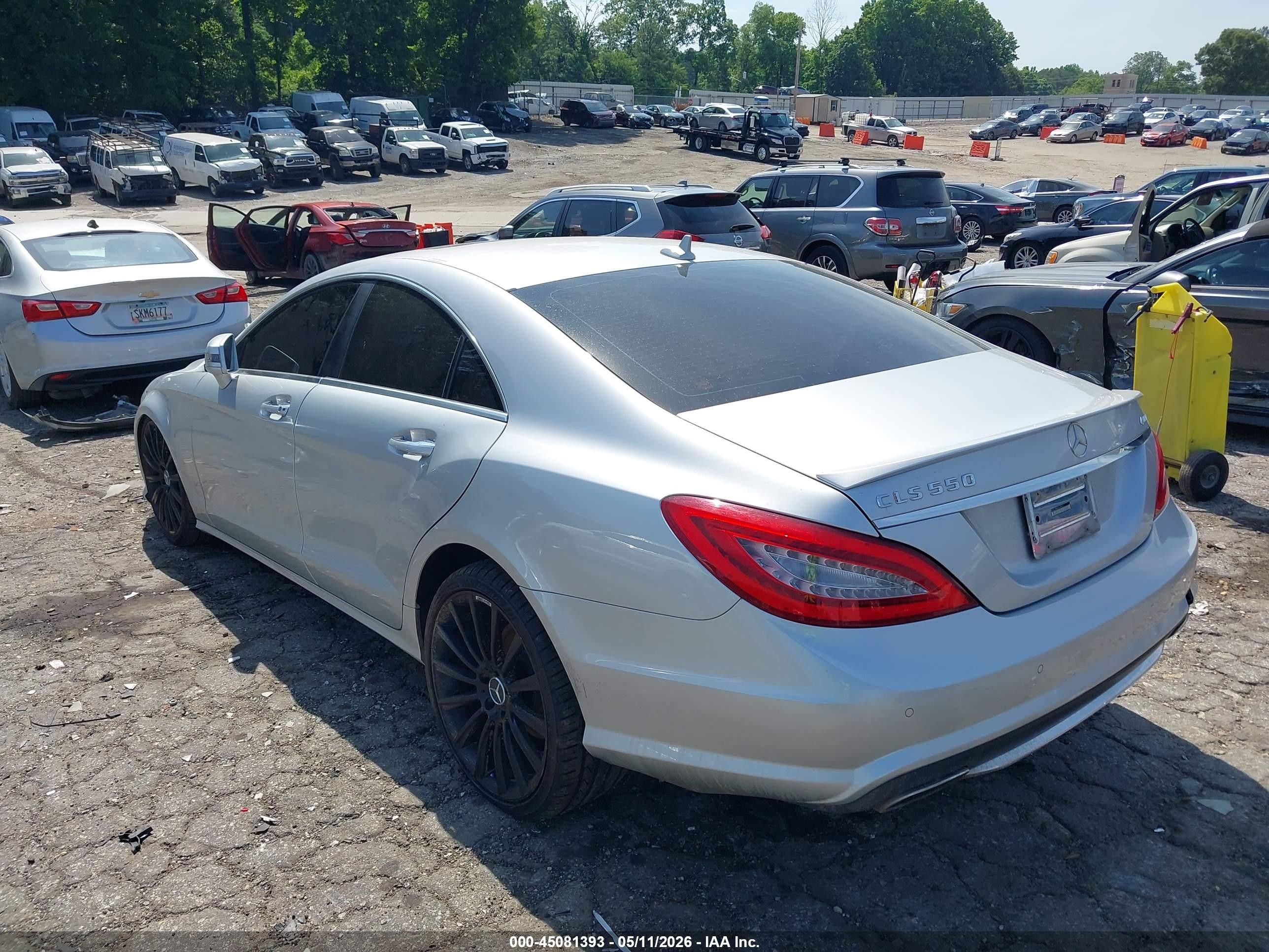 2013 Mercedes-benz Cls 550 4matic Silver vin: WDDLJ9BB3DA064813