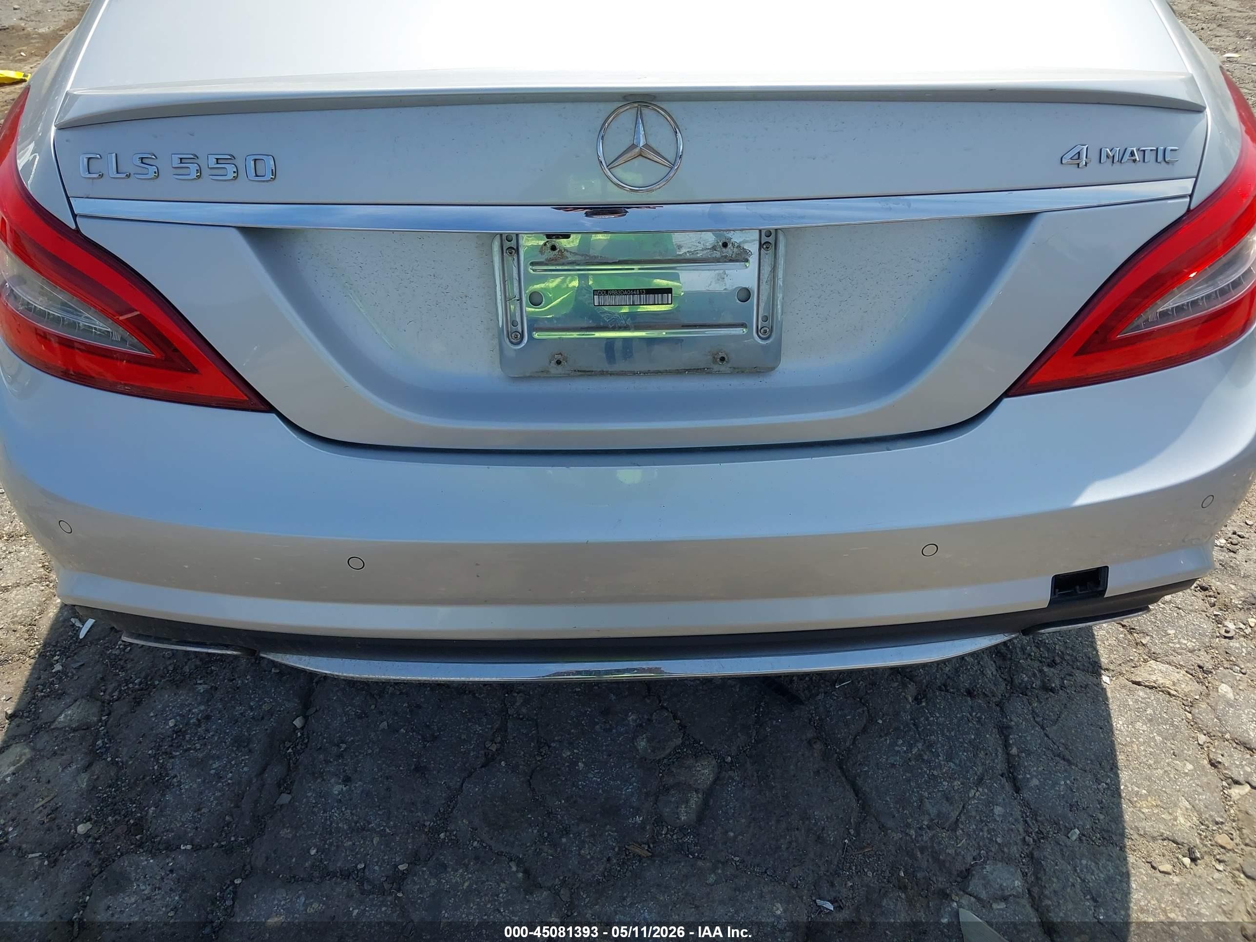 2013 Mercedes-benz Cls 550 4matic Silver vin: WDDLJ9BB3DA064813