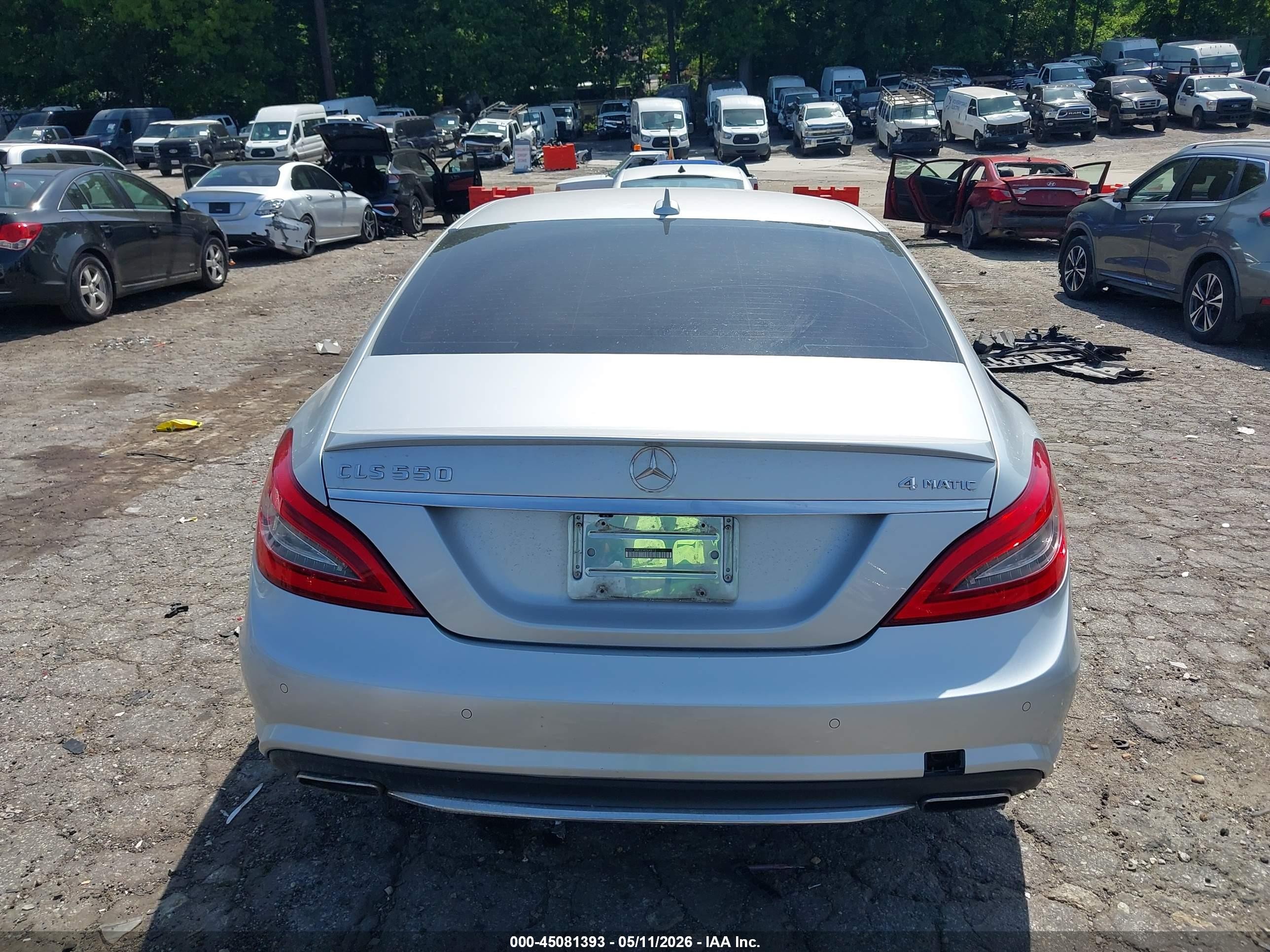 2013 Mercedes-benz Cls 550 4matic Silver vin: WDDLJ9BB3DA064813